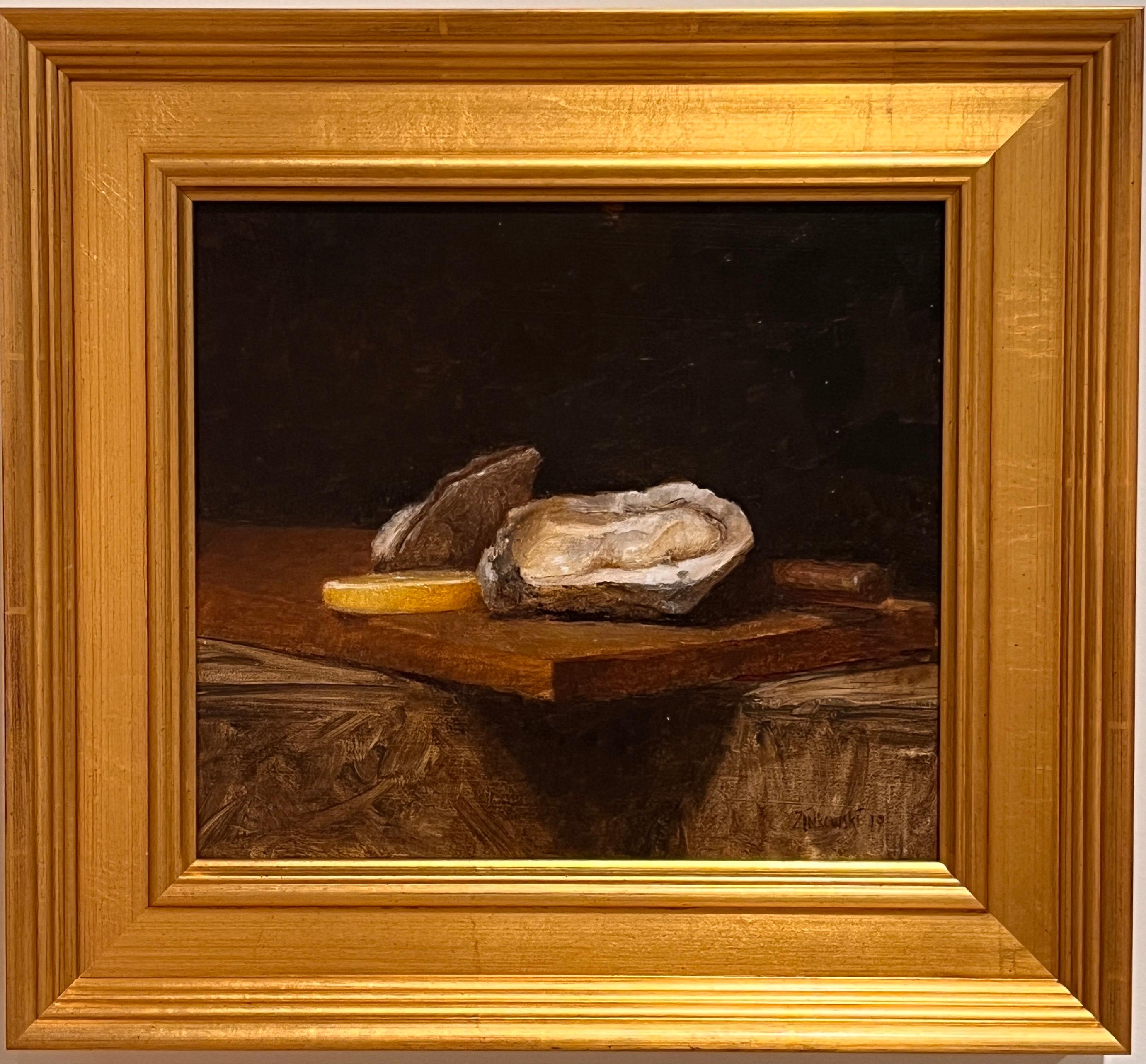 Dale Zinkowski Still-Life Painting - North Fork Oysters