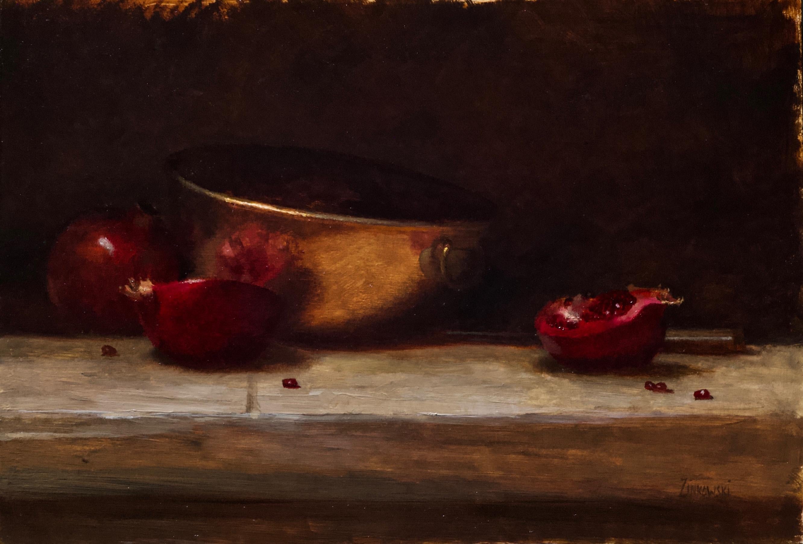 Dale Zinkowski Still-Life Painting - Pomegranates