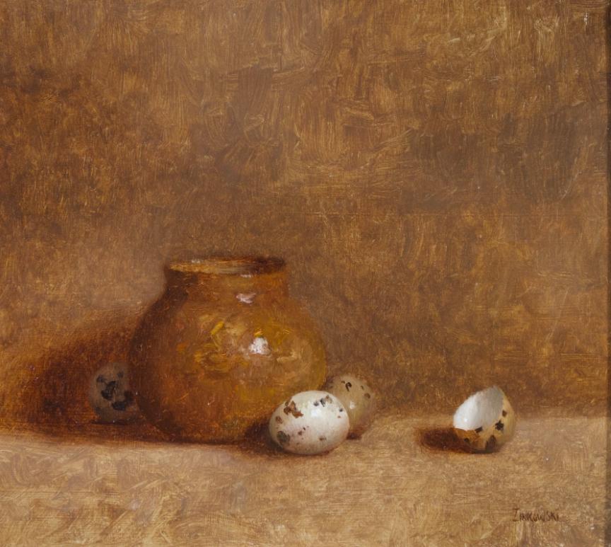 Poterie et œufs fantômes - Painting de Dale Zinkowski