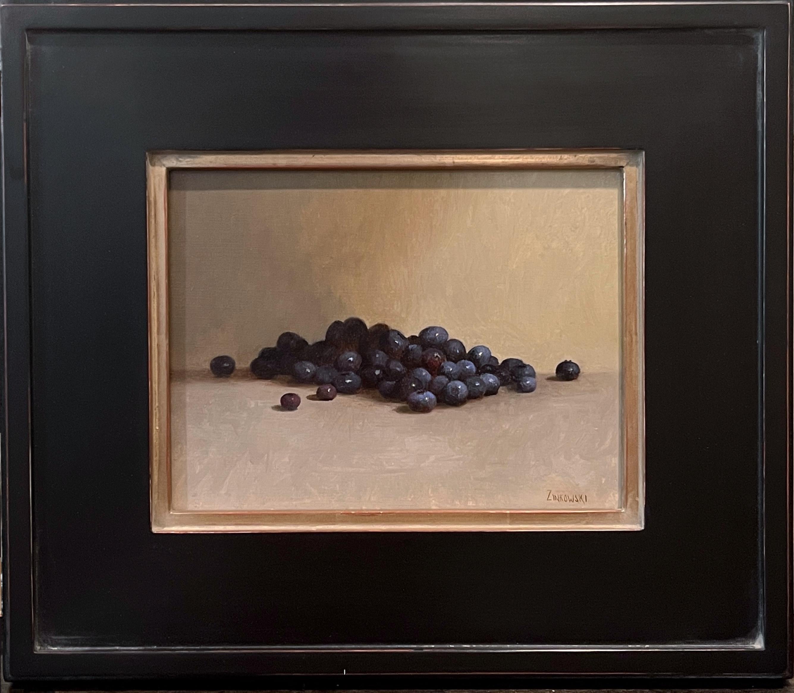 Dale Zinkowski Still-Life Painting - Still Life with Blueberries