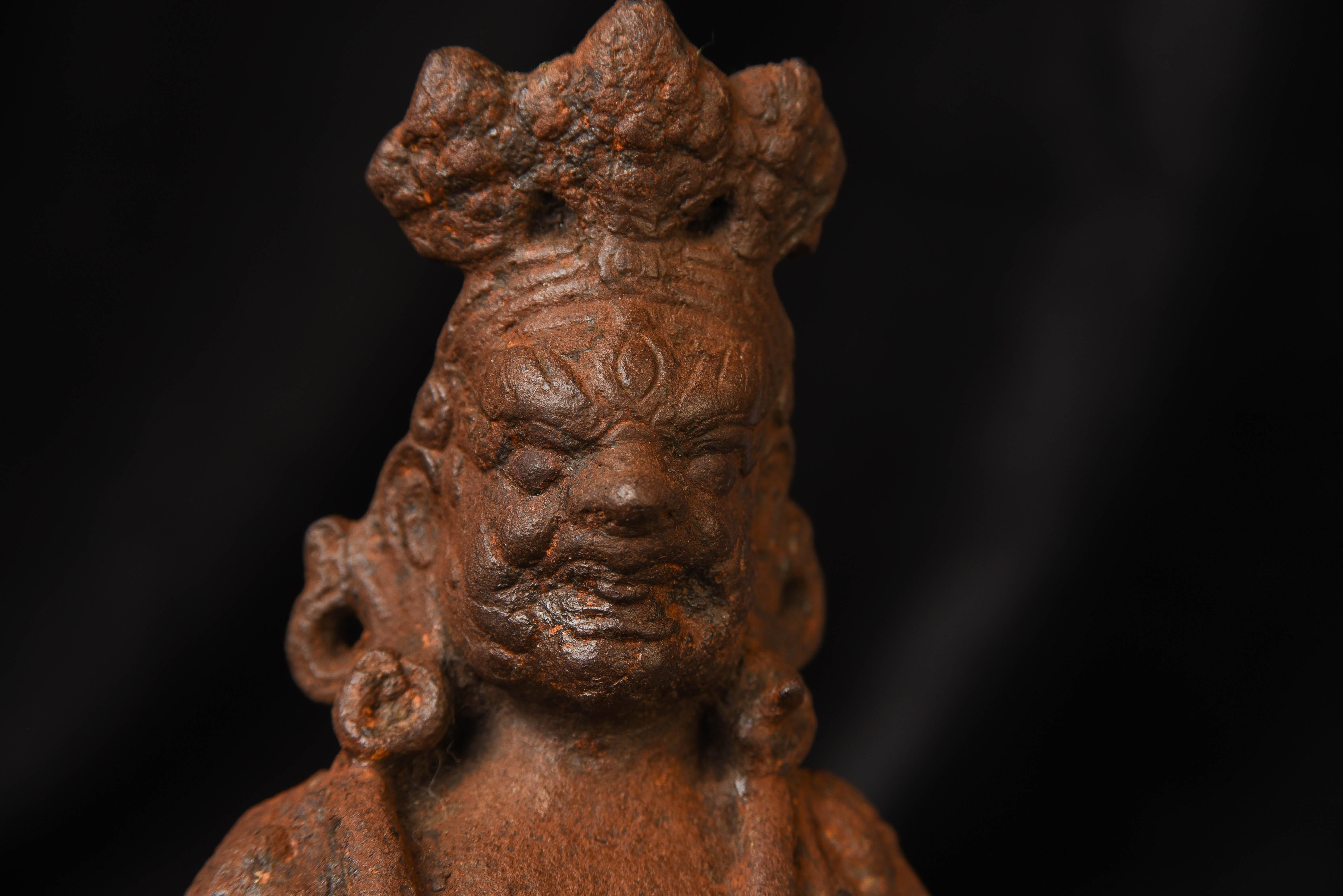Dali Kingdom, 10/11thc, Is a Fierce Buddhist Deity Cast in Iron For Sale 13