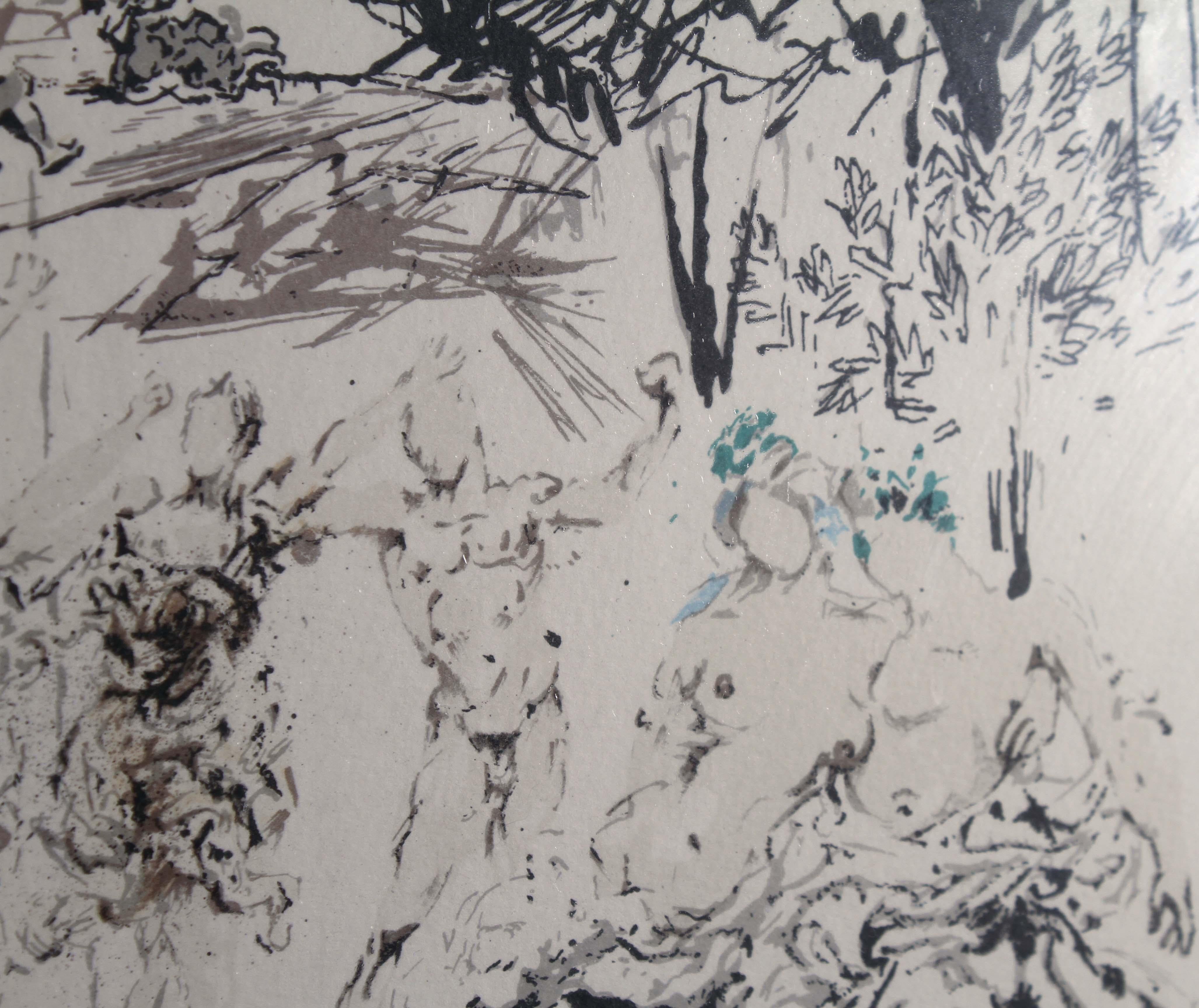 Dalí L'Age D'or De La Suite Don Quichotte De La Mancha 1957 Litografía Firmada en venta 1