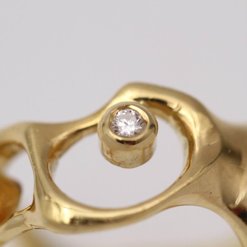 Anello DALI in oro giallo e diamanti In condizioni buone in vendita a Barcelona, CT