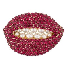 Dali Ruby Lips Brooch, 2002