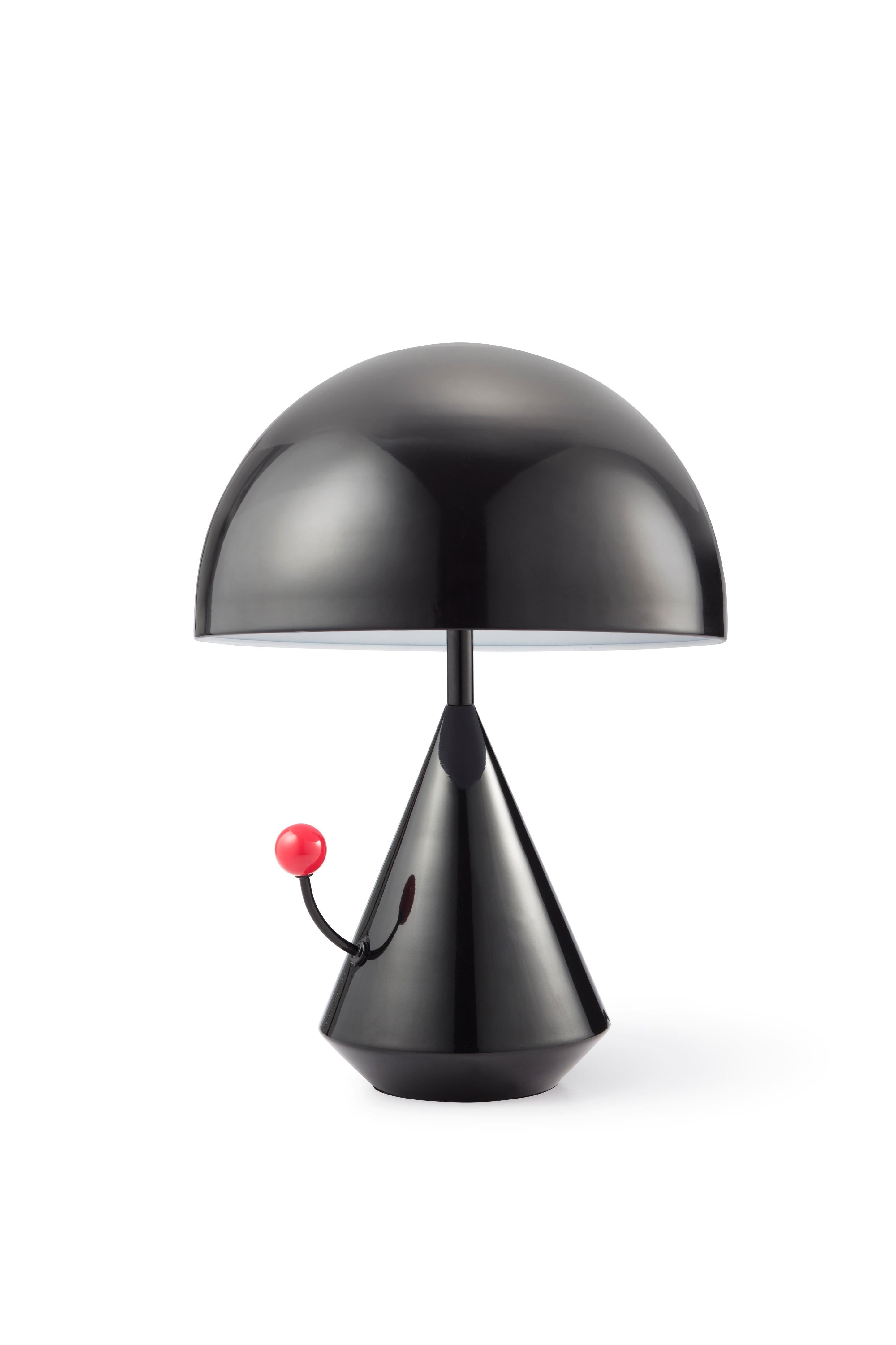 Dali surrealistic table lamp by Thomas Dariel, Maison Dada
Measures: Diameter 31.5 x height 43 cm
Tricolored
Powder coated metal shade, base and framework
Touch switch in color finish
220V – 240V 50Hz E27 max. 60W
Available in 3 color combinations