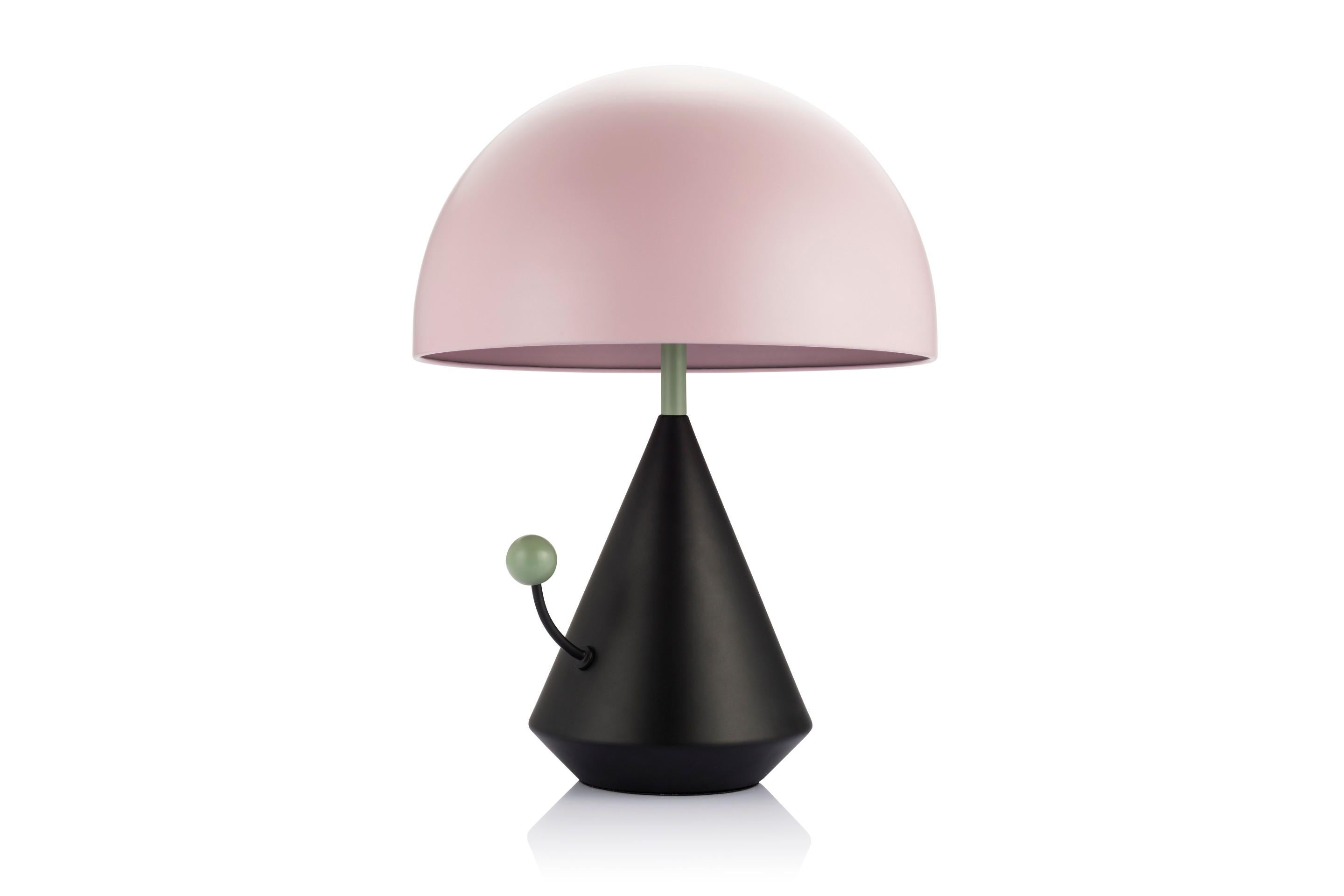 Dali Surrealistic table lamp by Thomas Dariel, Maison Dada
Measures: Diameter 31.5 x height 43 cm
Tricolored
Powder coated metal shade, base and framework
Touch switch in color finish
220V – 240V 50Hz E27 max. 60W
Available in 3 color