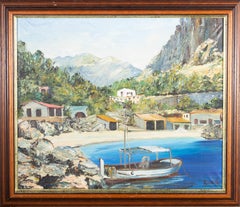 Dalia - 20th Century Oil, Coastal Village View