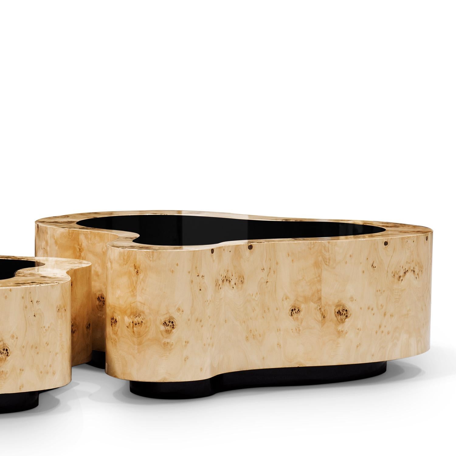 Dalia Pappel 2er Set Couchtisch im Zustand „Neu“ im Angebot in Paris, FR