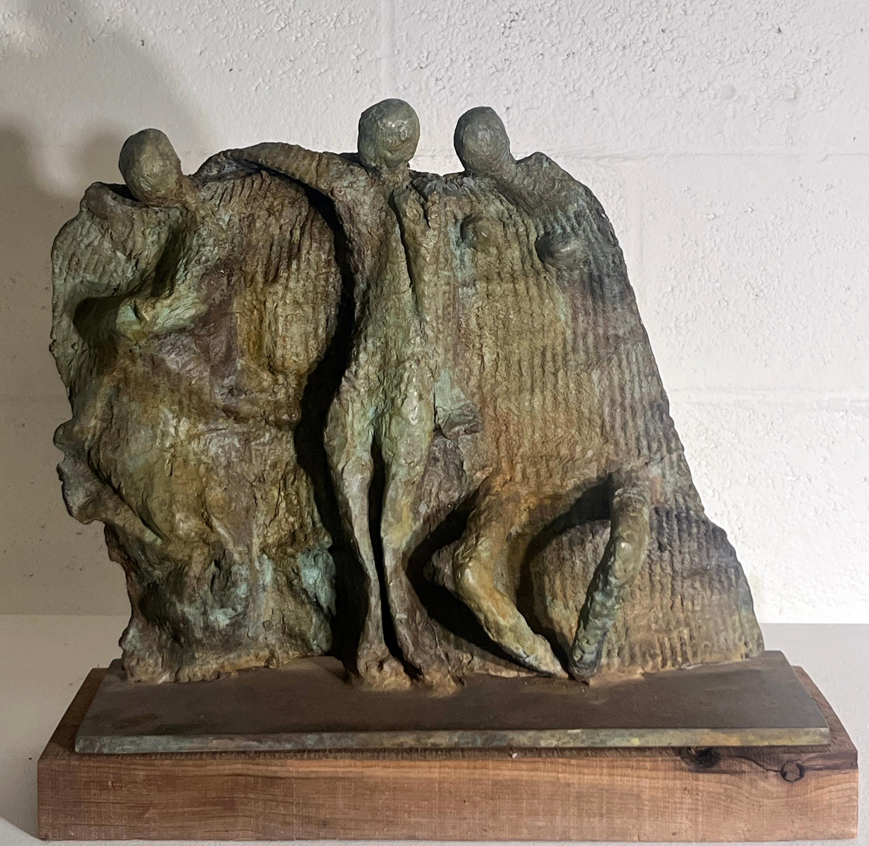 Fine XX secolo Dalia Riesel, Scultura in bronzo 