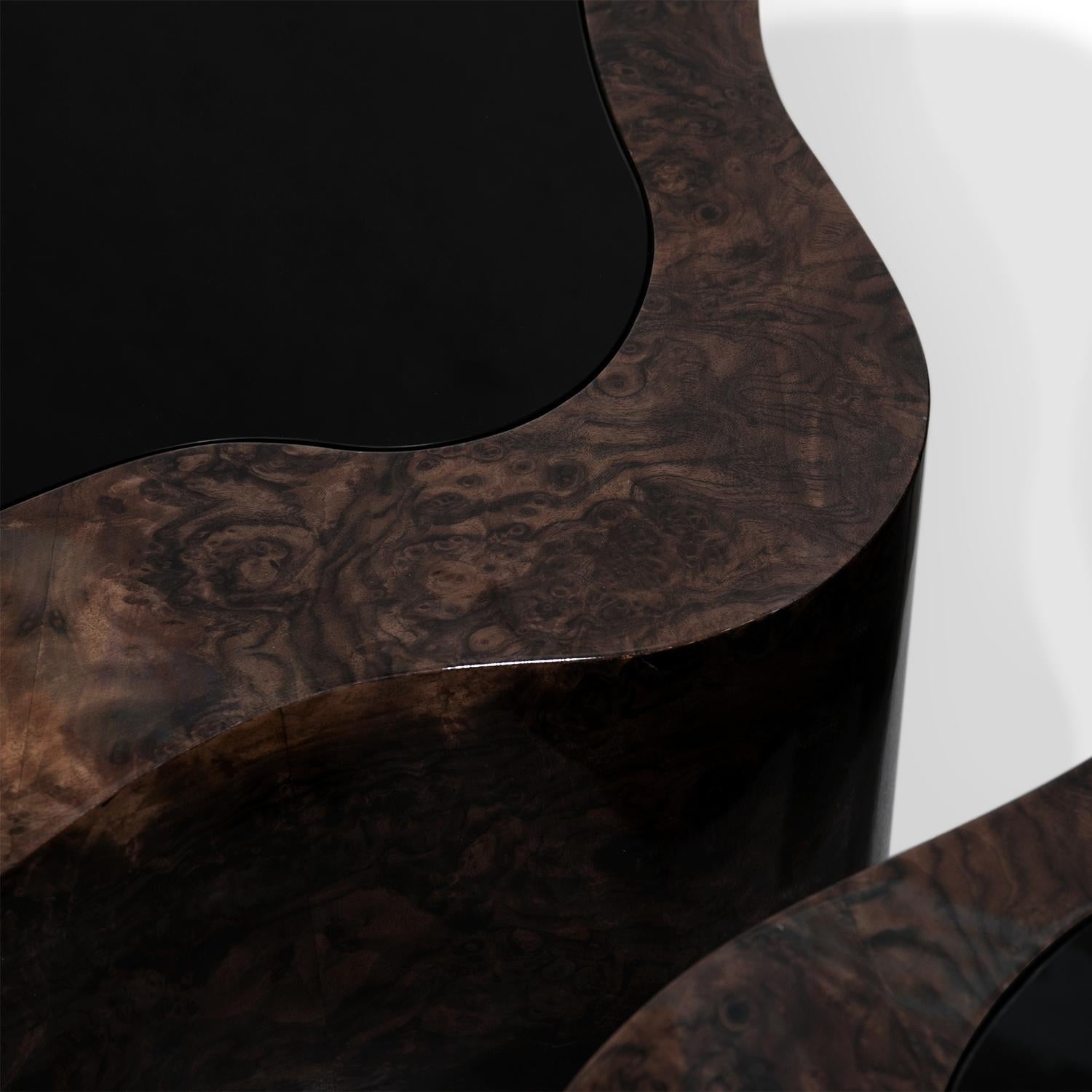 Dalia Walnut Set of 2 Coffee Table en vente 1