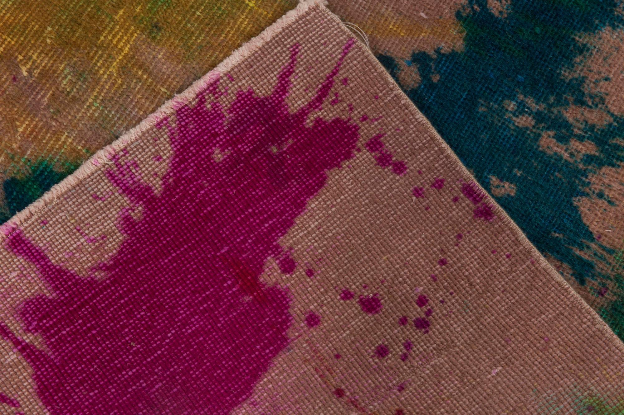 XXI secolo e contemporaneo Tappeto in lana moderno astratto Daliesque di Doris Leslie Blau in vendita