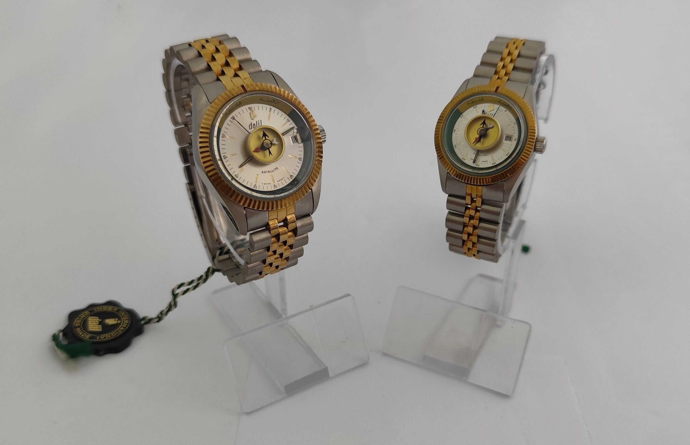 Dalil Monte Carlo SET OF TWO Watches (NOS)Automatic Swiss Stainless Steel And Go For Sale 6
