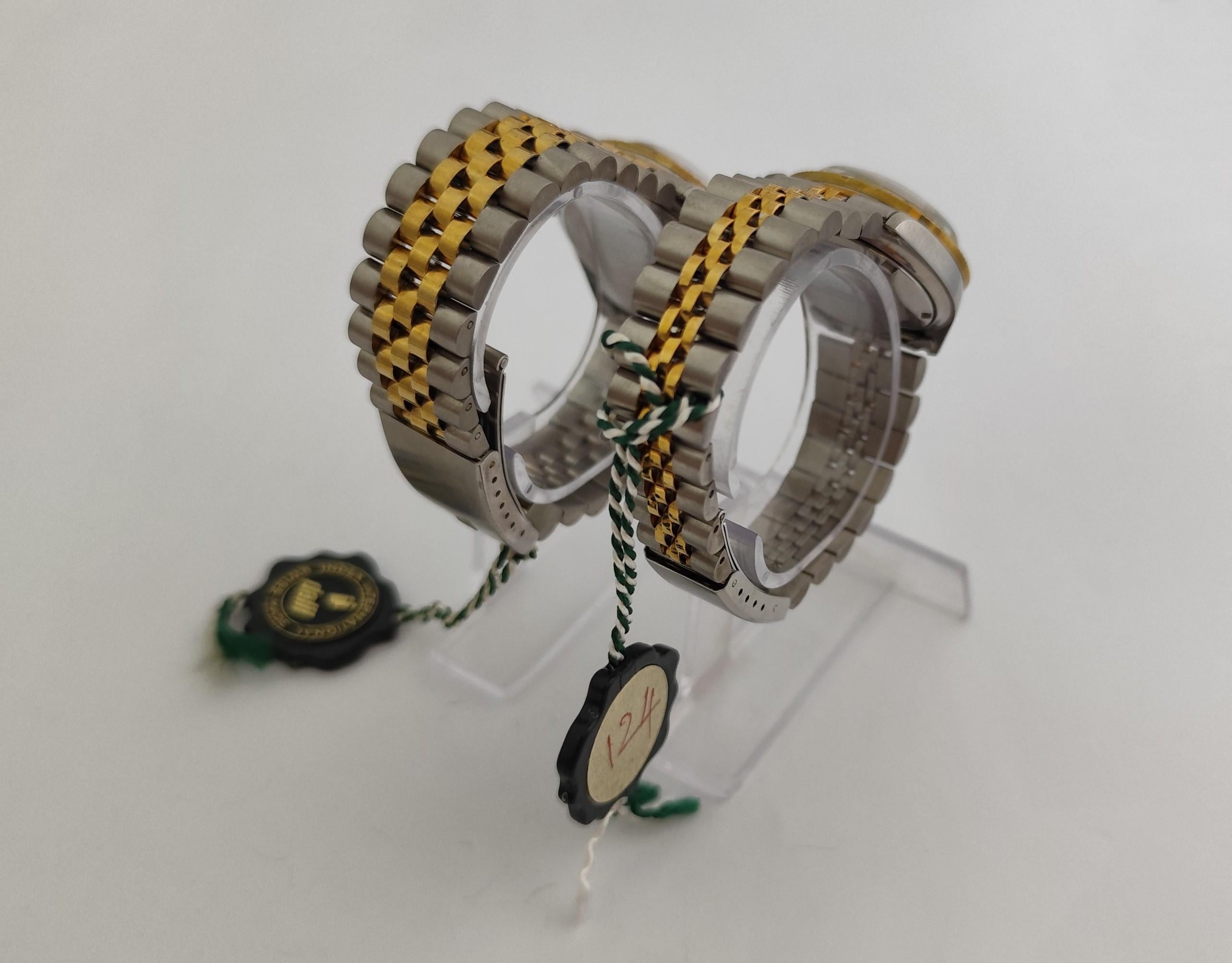 Dalil Monte Carlo SET OF TWO Watches (NOS)Automatic Swiss Stainless Steel And Go For Sale 1