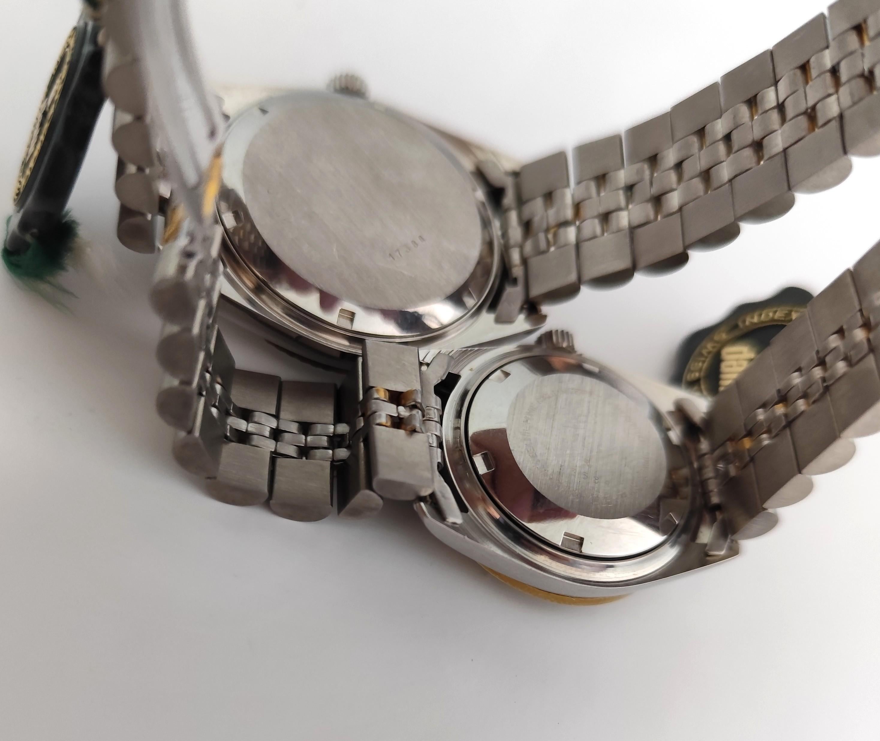 Dalil Monte Carlo SET OF TWO Watches (NOS)Automatic Swiss Stainless Steel And Go For Sale 5