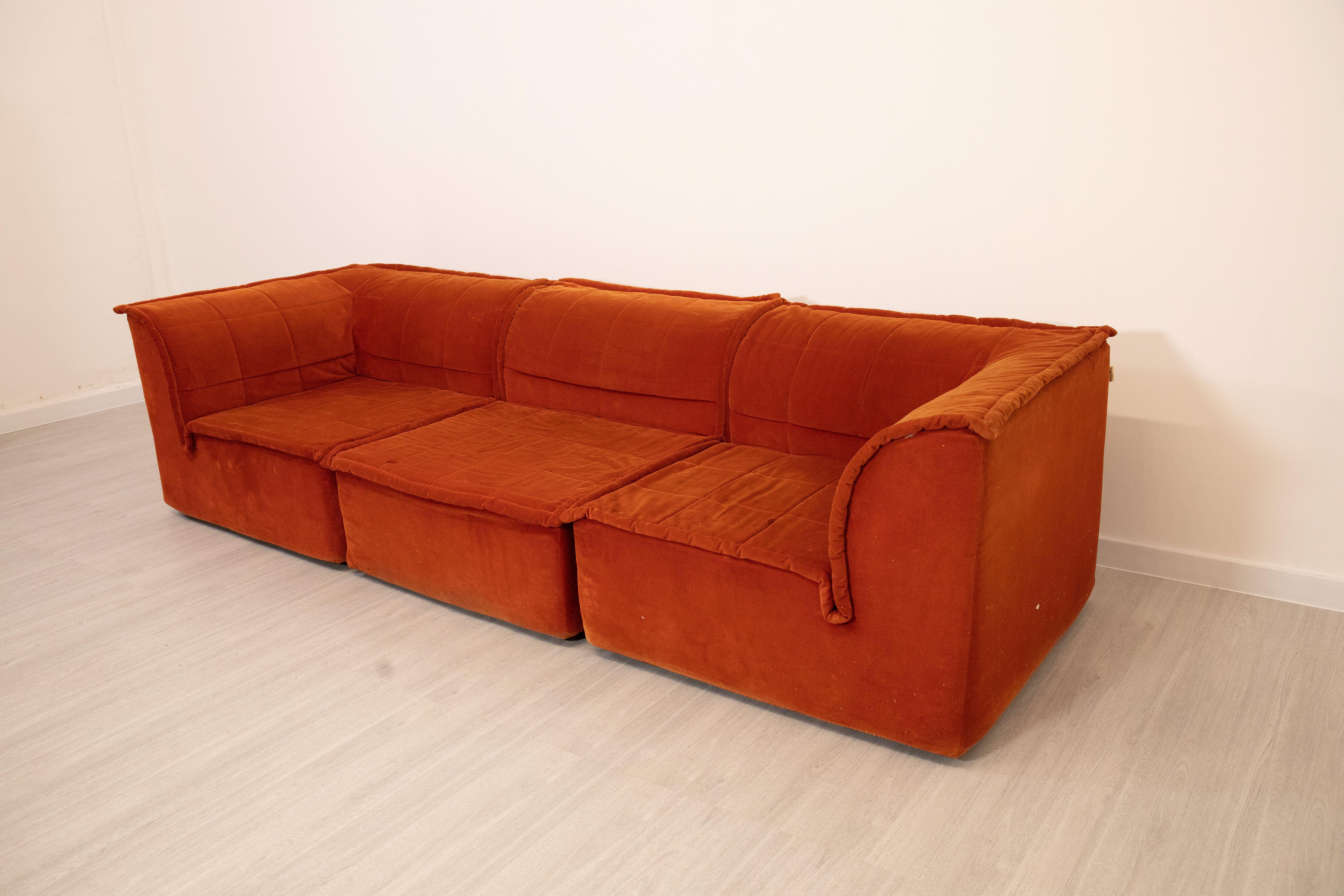 Italian Dall' Oca - Modular Sofa , 1970 For Sale