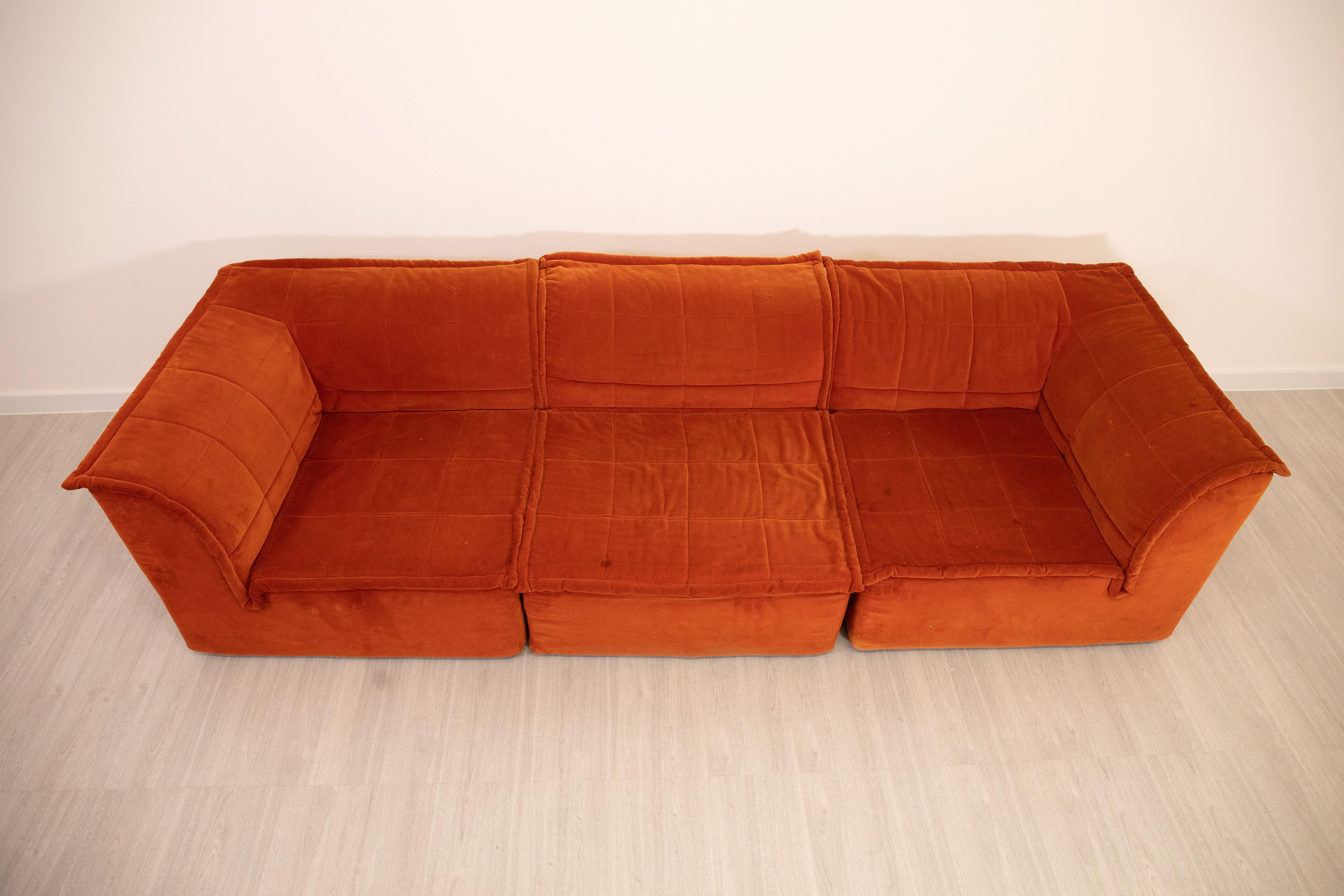 Late 20th Century Dall' Oca - Modular Sofa , 1970 For Sale