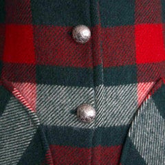 Dall Smith 1950s Vintage Pure Wool Check Tassel Jacket