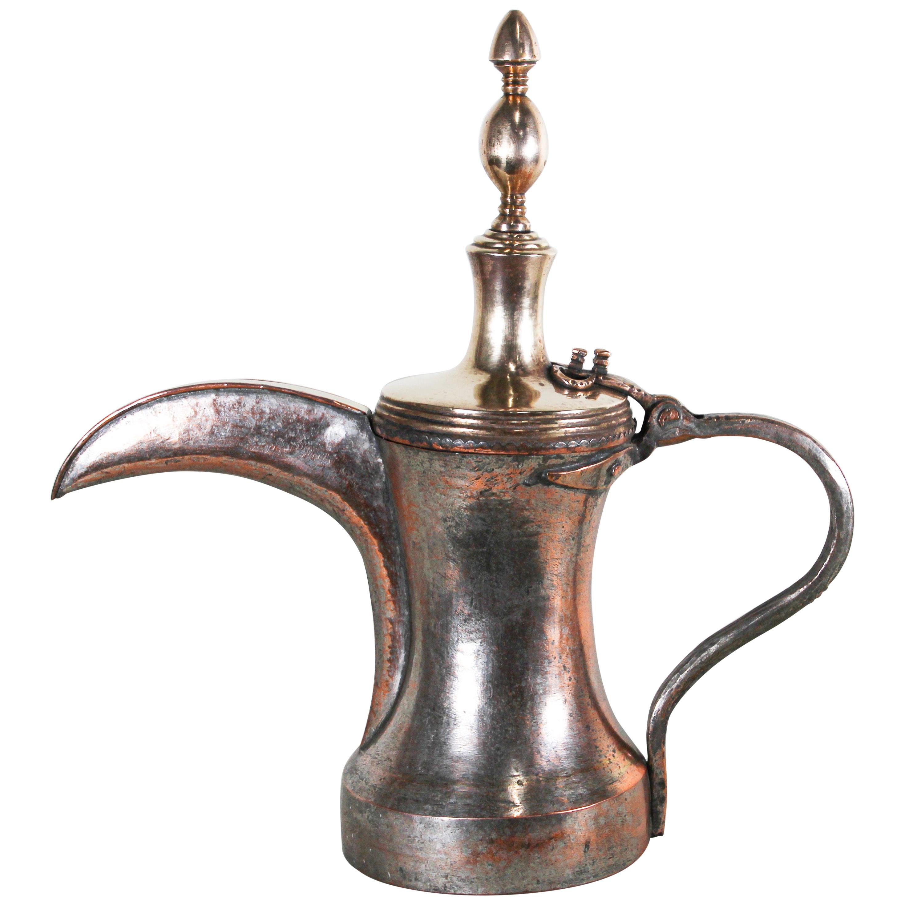 Dallah Middle Eastern Oversized Arabian Copper Coffee Pot