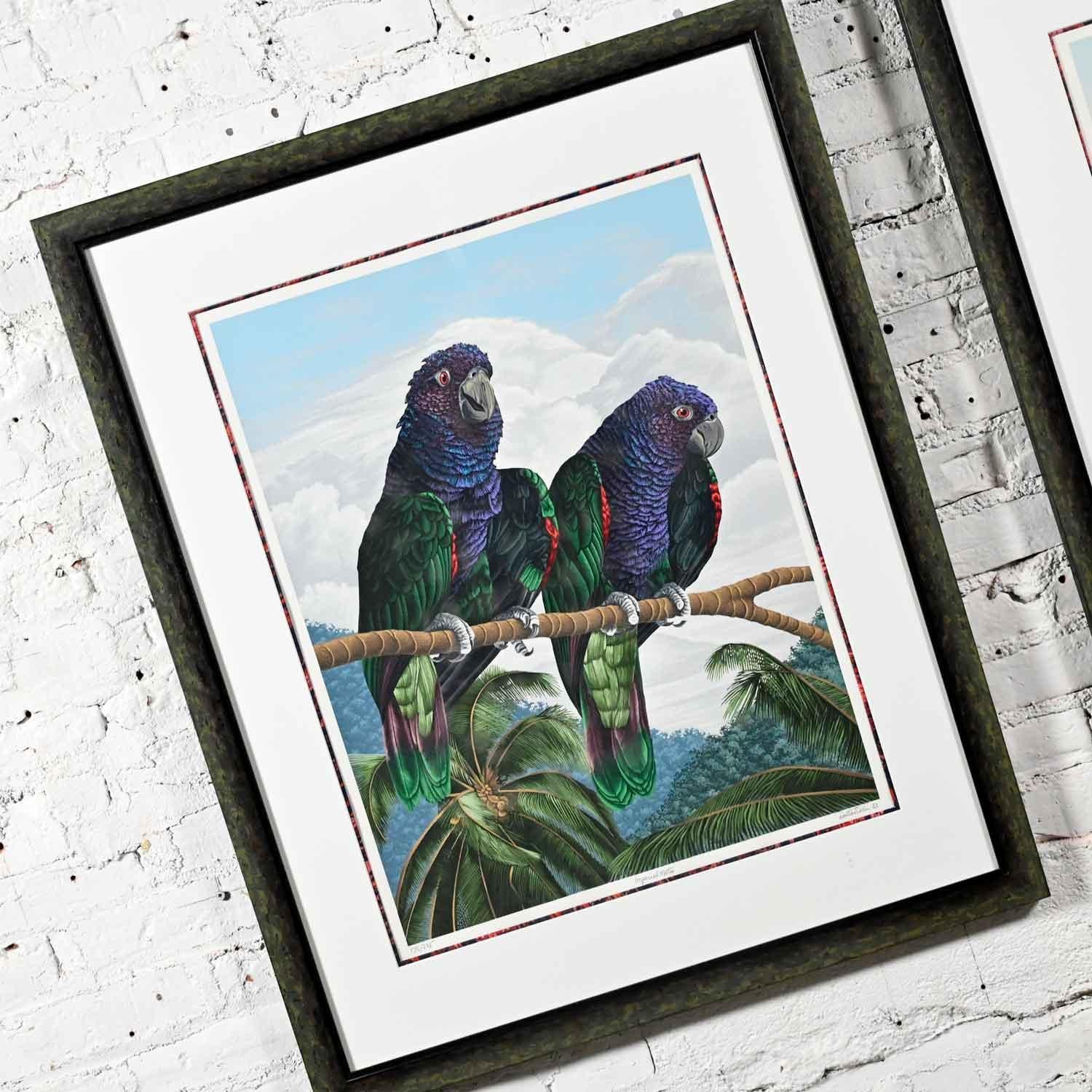 Dallas John Limited Edition Signed Imperial Mates & Military Macaws Serigraph For Sale 4