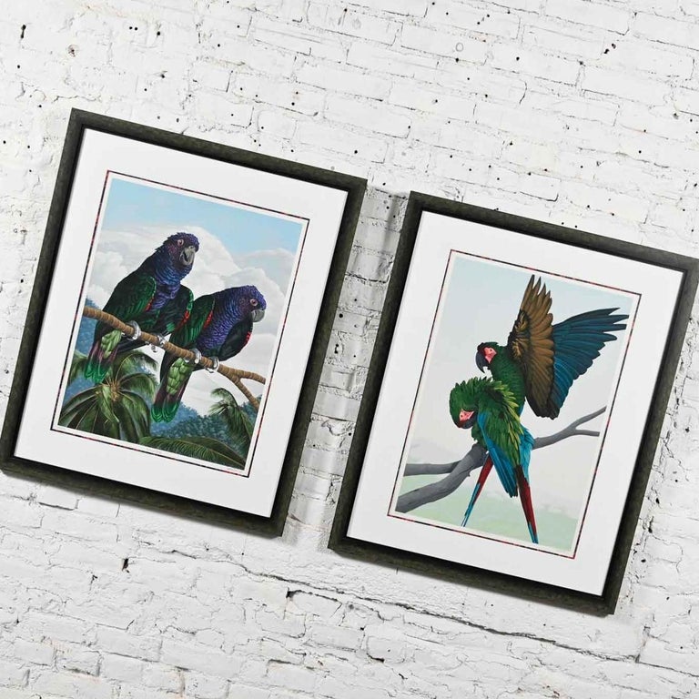 Other Dallas John Limited Edition Signed Imperial Mates & Military Macaws Serigraph For Sale