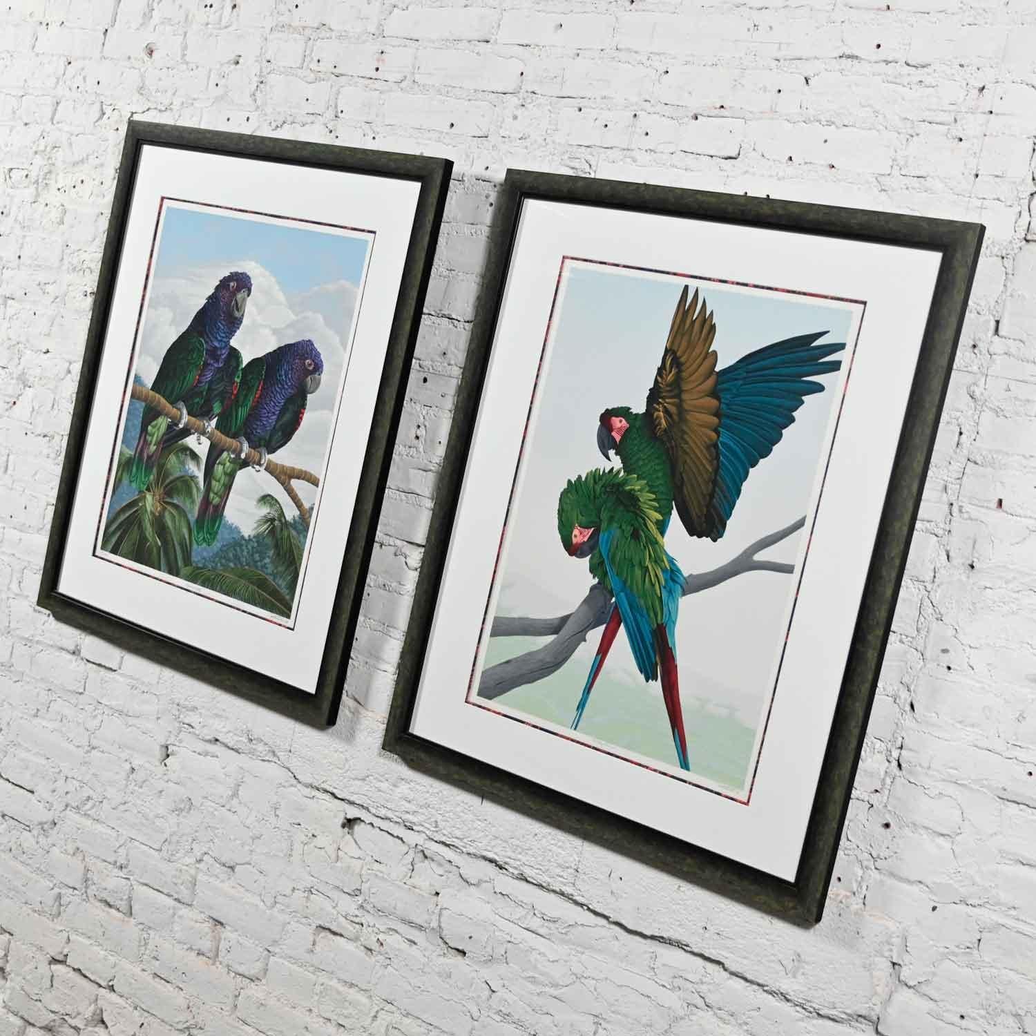 Dallas John Limited Edition Signed Imperial Mates & Military Macaws Serigraph In Good Condition For Sale In Topeka, KS