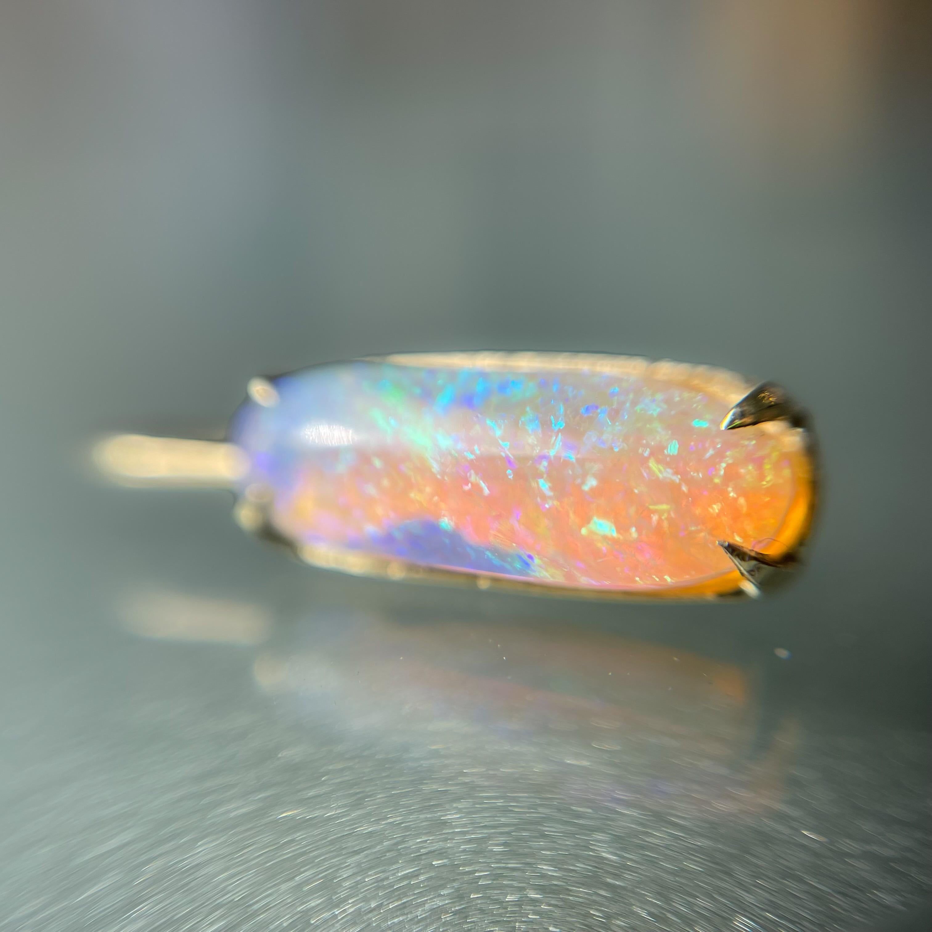 Dalliance Crystal Pipe Opal Drop Earrings in 14k Gold by NIXIN Jewelry 1