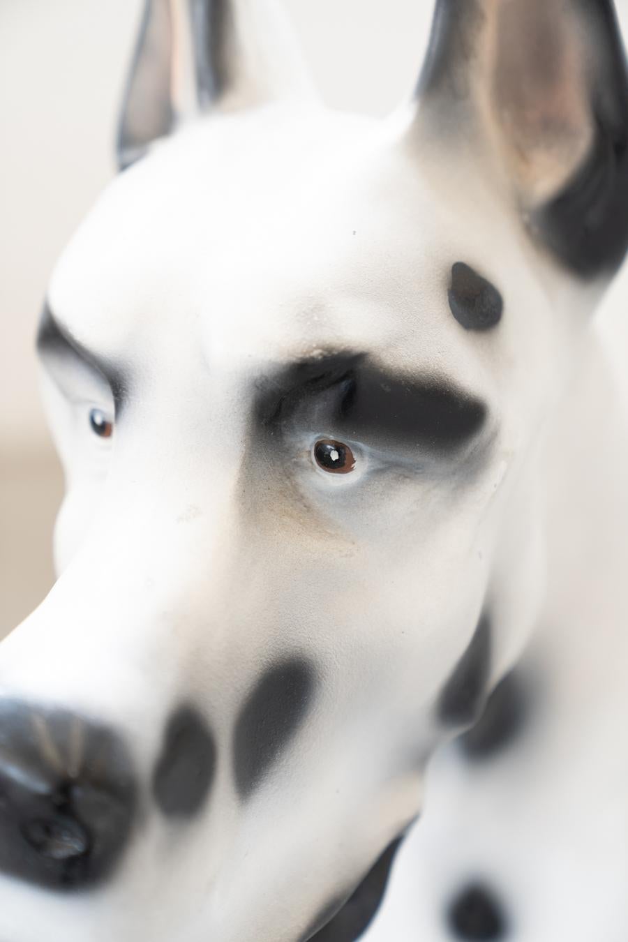 Chien dalmatien en résine, 1970 Bon état - En vente à Manzano, IT