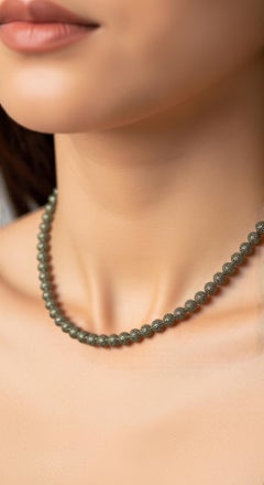 Dalmatian Jasper Beaded Necklace