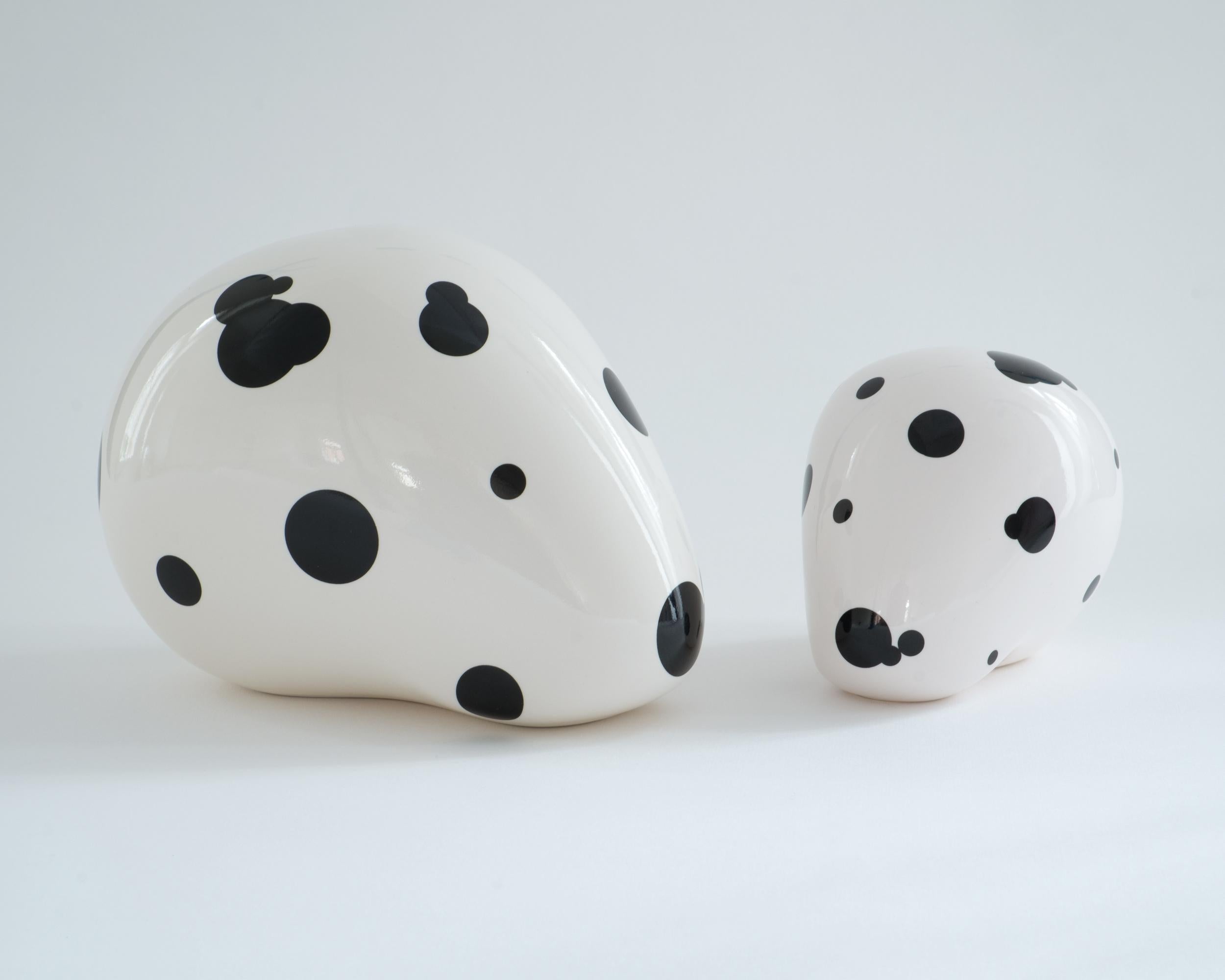 Crâne de dalmatien - Sculpture en porcelaine d'Andréason & Leibel, Contemporary  en vente 4