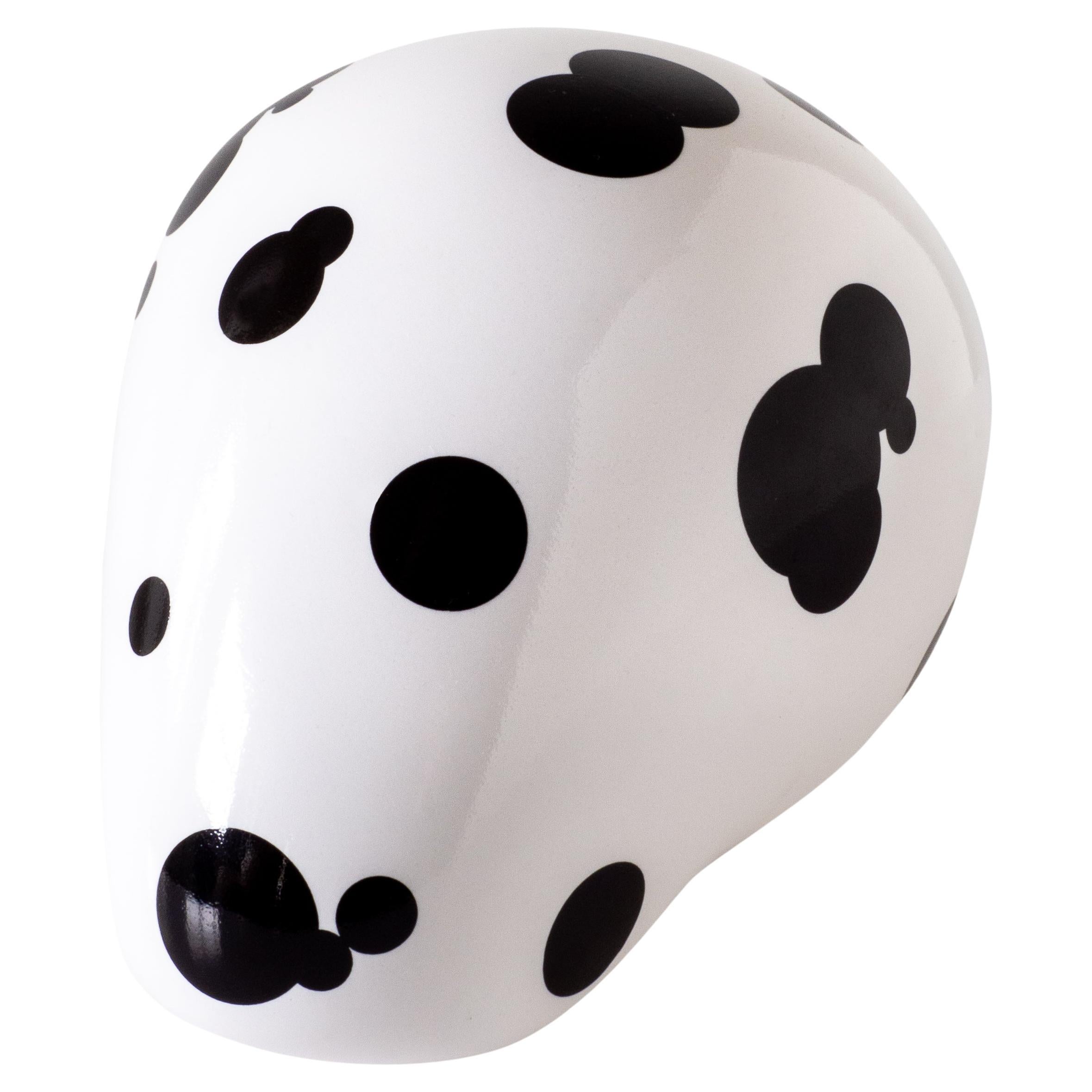 Dalmatian Skull – Porcelain Sculpture by Andréason & Leibel, Contemporary  For Sale