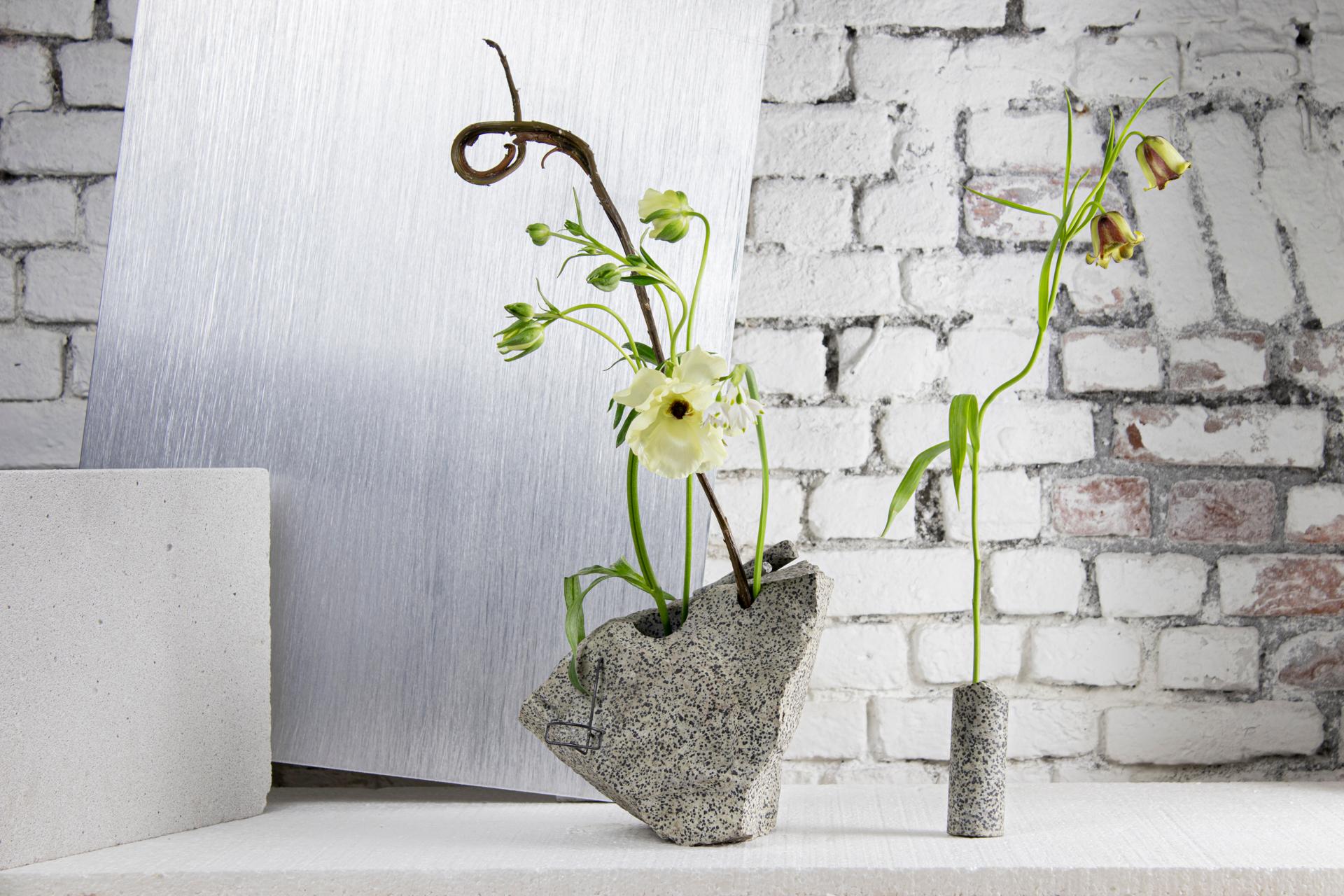 Contemporary Dalmatic Jasper Flower Vessel by Studio DO For Sale