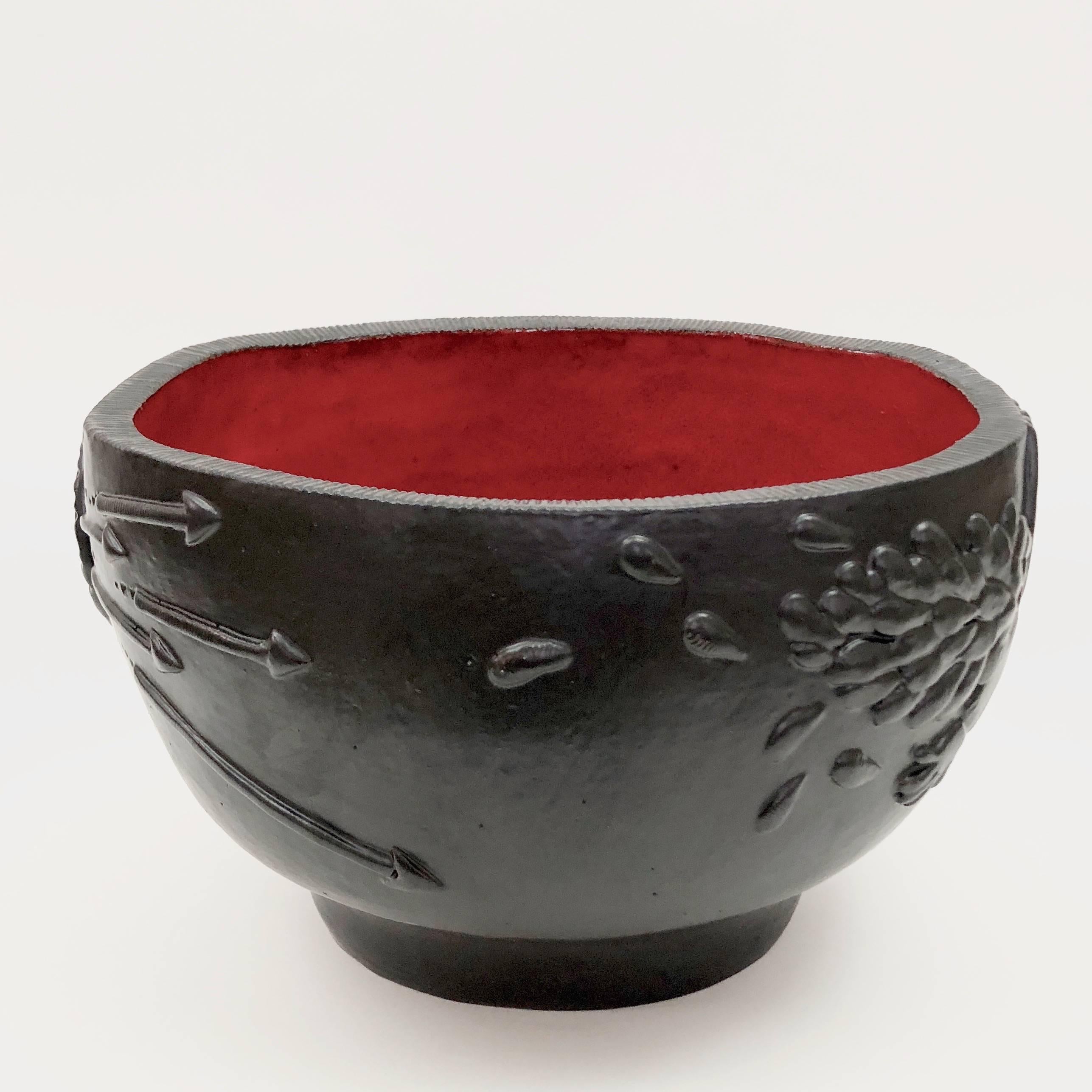 Dalo, Large Decorative Ceramic Bowl For Sale 1