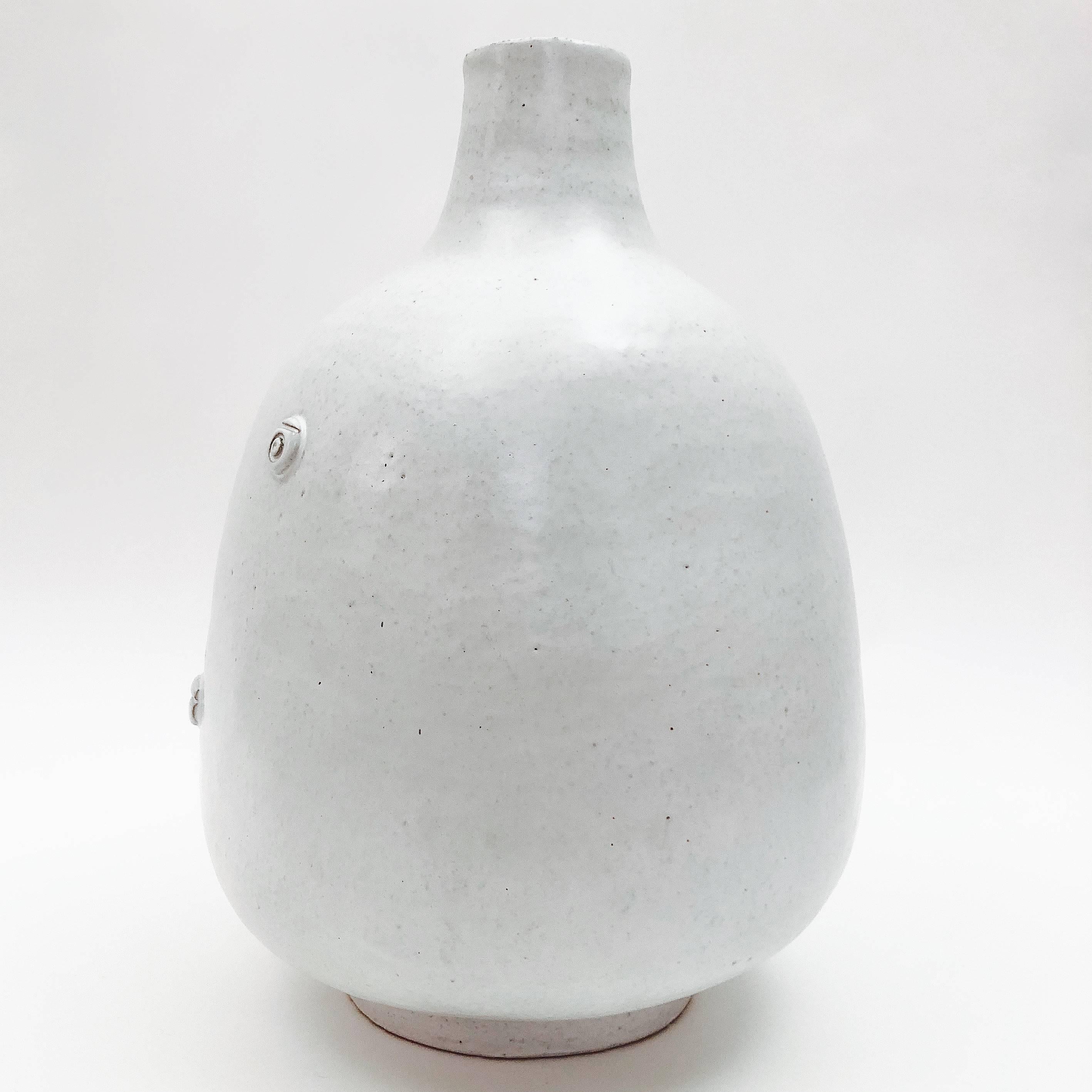 Dalo, White Ceramic Lamp Base In Excellent Condition In NICE, FR