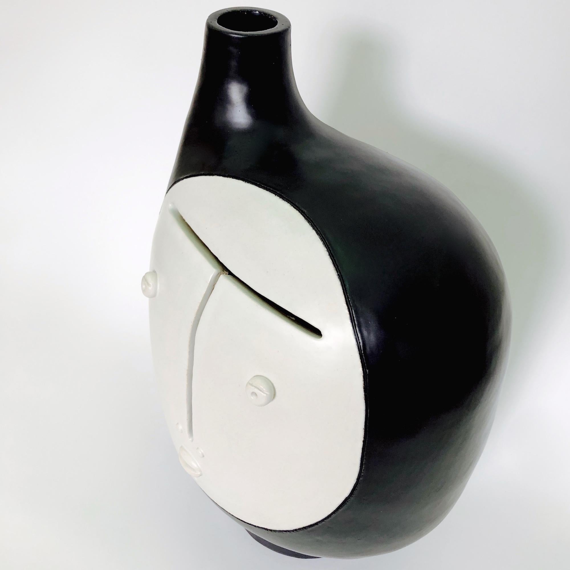Dalo, Black and White Ceramic Table Lamp 3