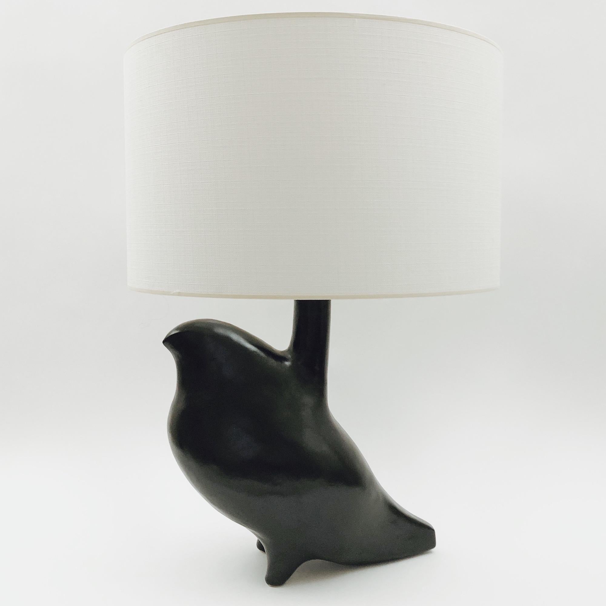 Dalo, Black Ceramic Table Lamp Base For Sale 1