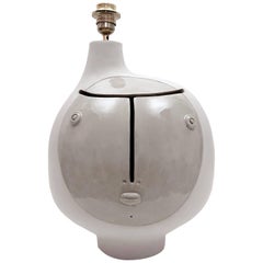 Dalo Ceramic Lamp Base Glazed in Grey