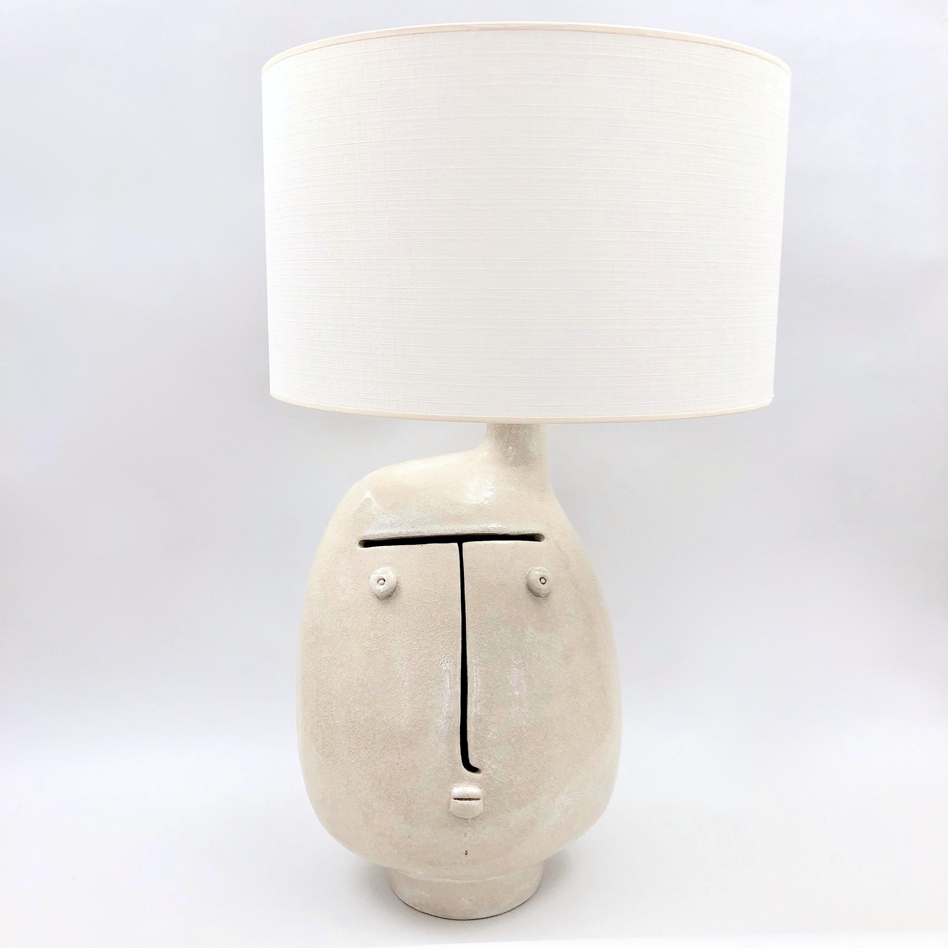 Dalo, Large Beige Ceramic Table Lamp Base 5