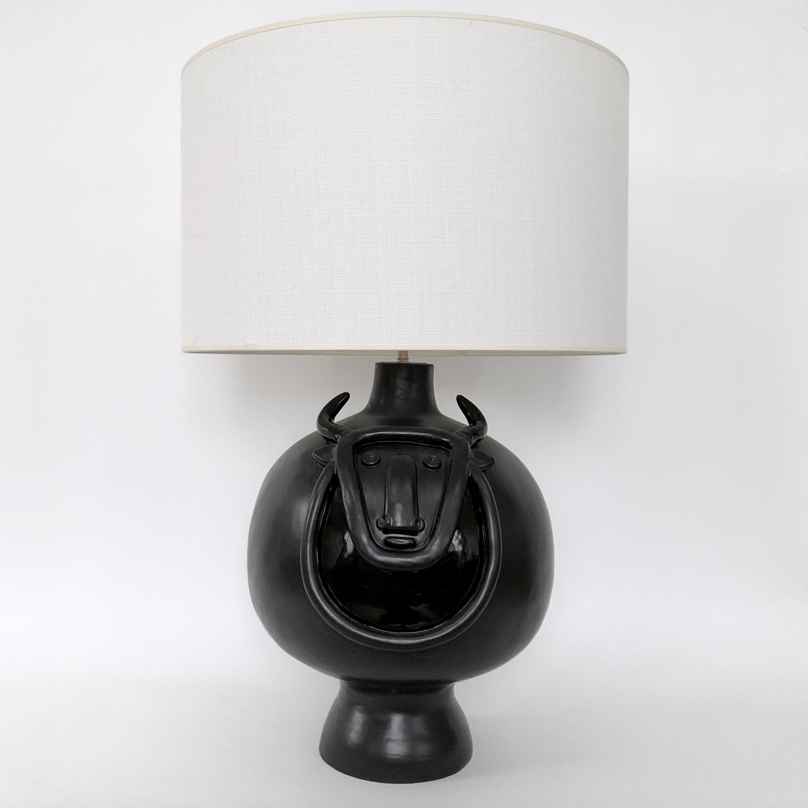 Dalo, Large Black Ceramic Table Lamp Base 4