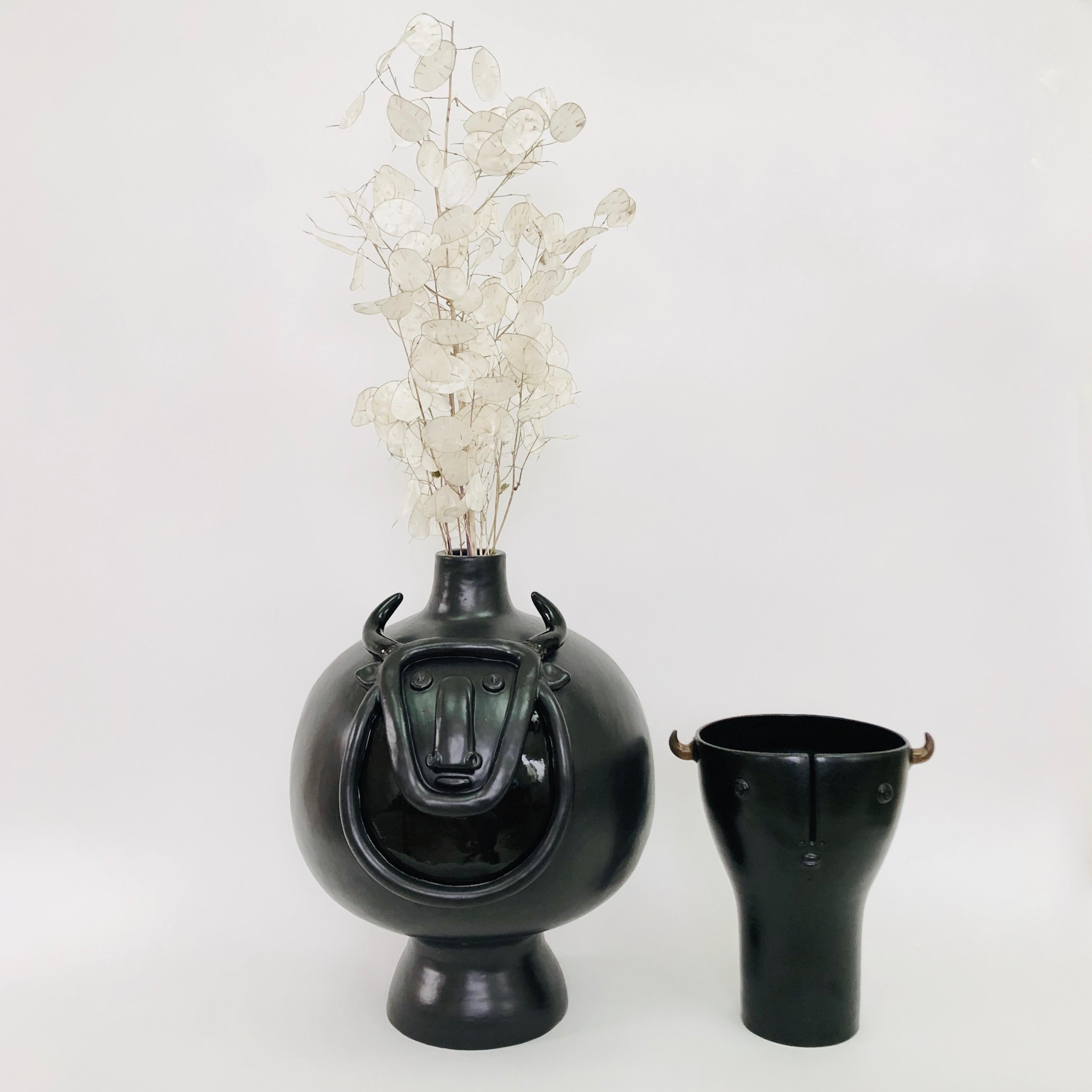 Dalo, Large Black Ceramic Table Lamp Base 6