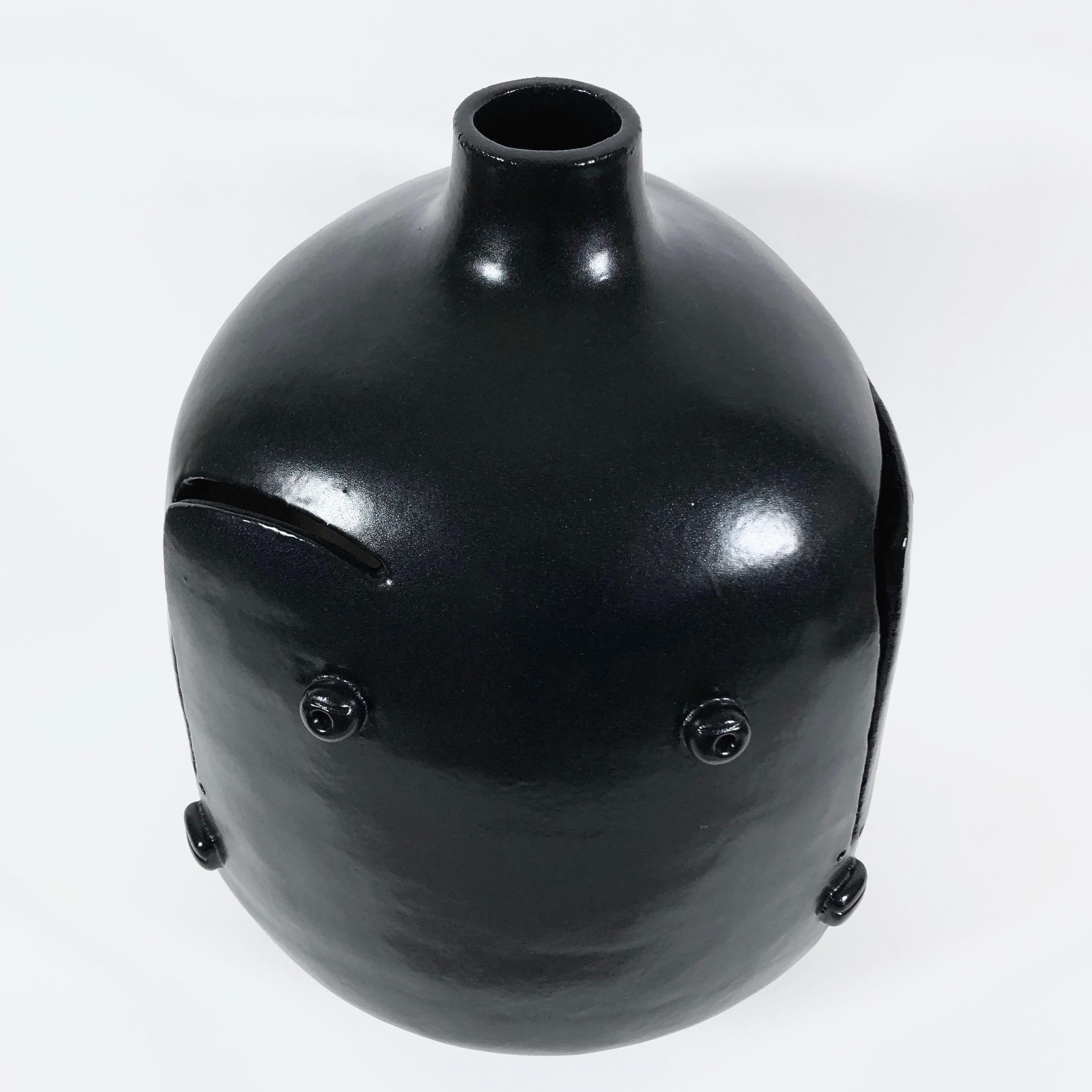 Dalo, Large Black Ceramic Table Lamp 3