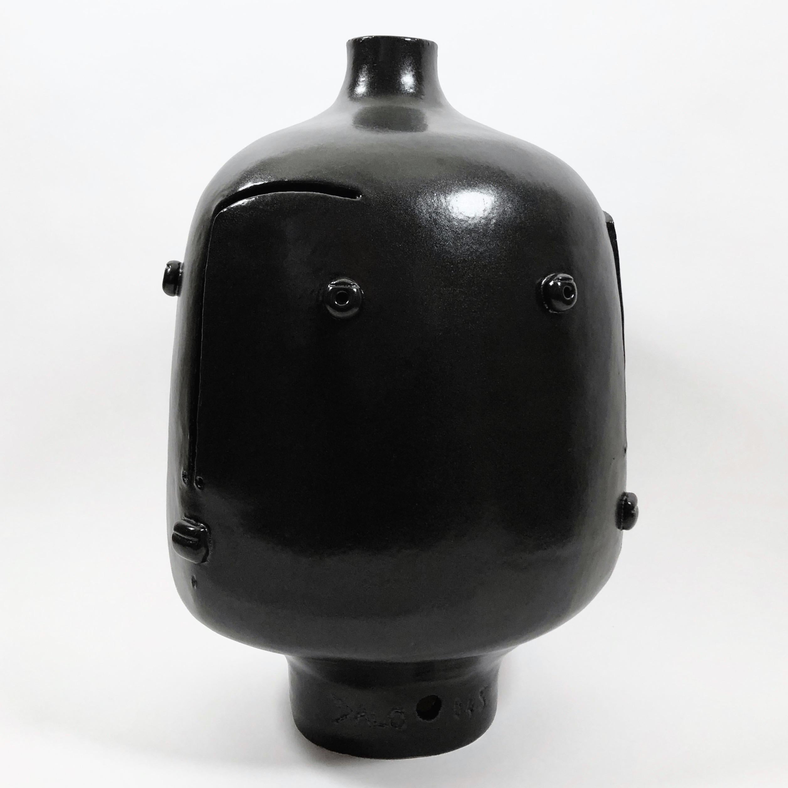 Modern Dalo, Large Black Ceramic Table Lamp