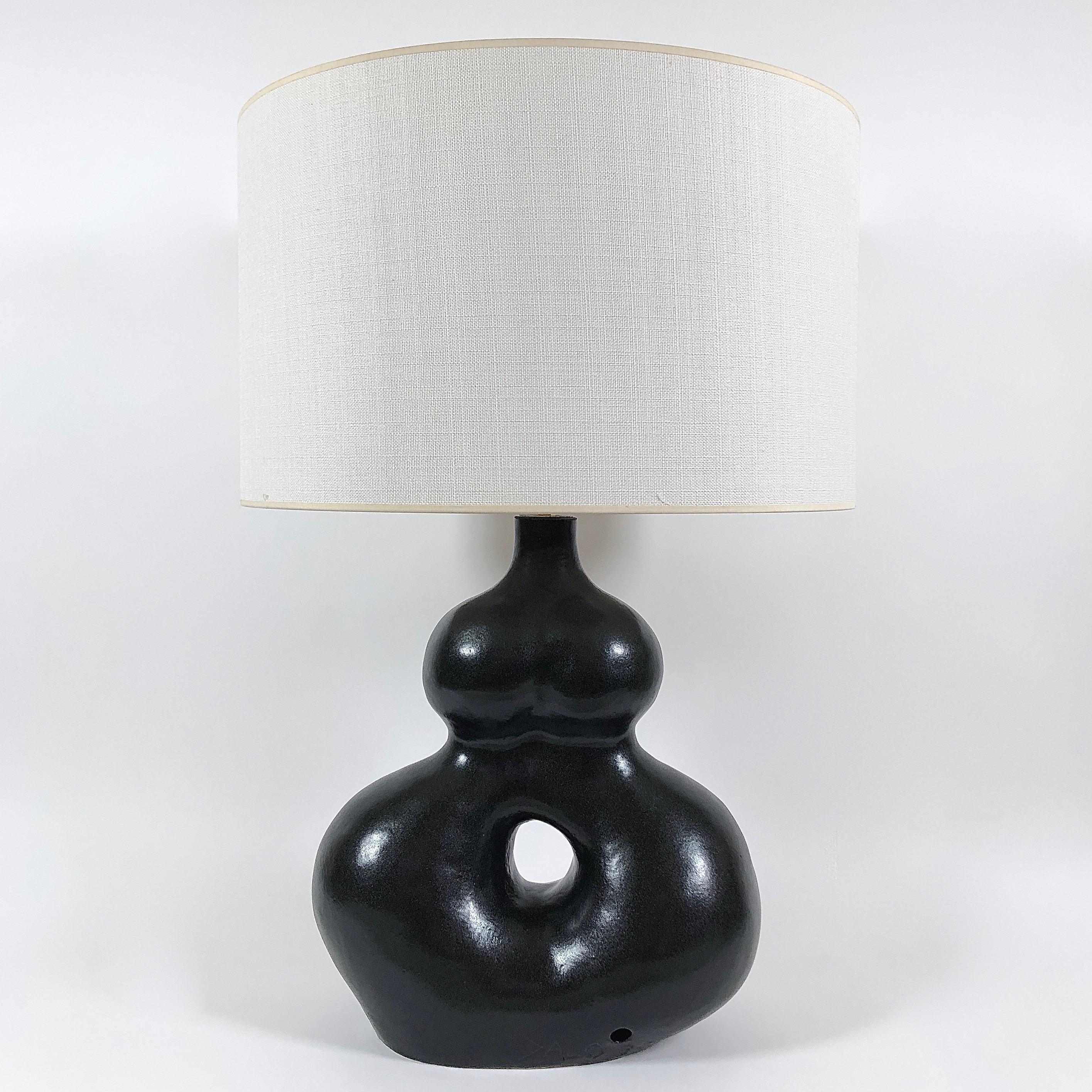 Dalo, Large Black Ceramic Table Lamp 1