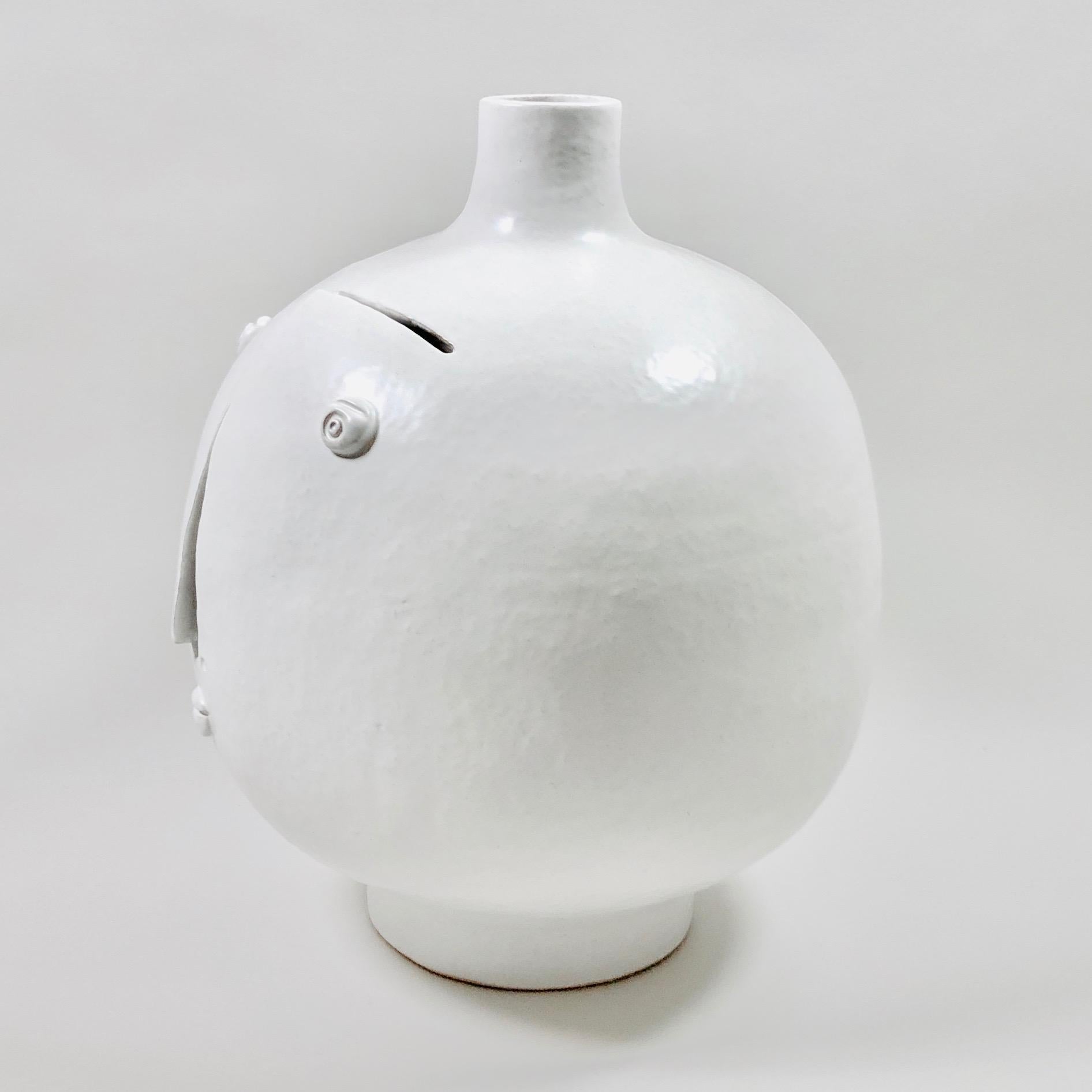 Organic Modern Dalo, Large White Ceramic Table Lamp Base
