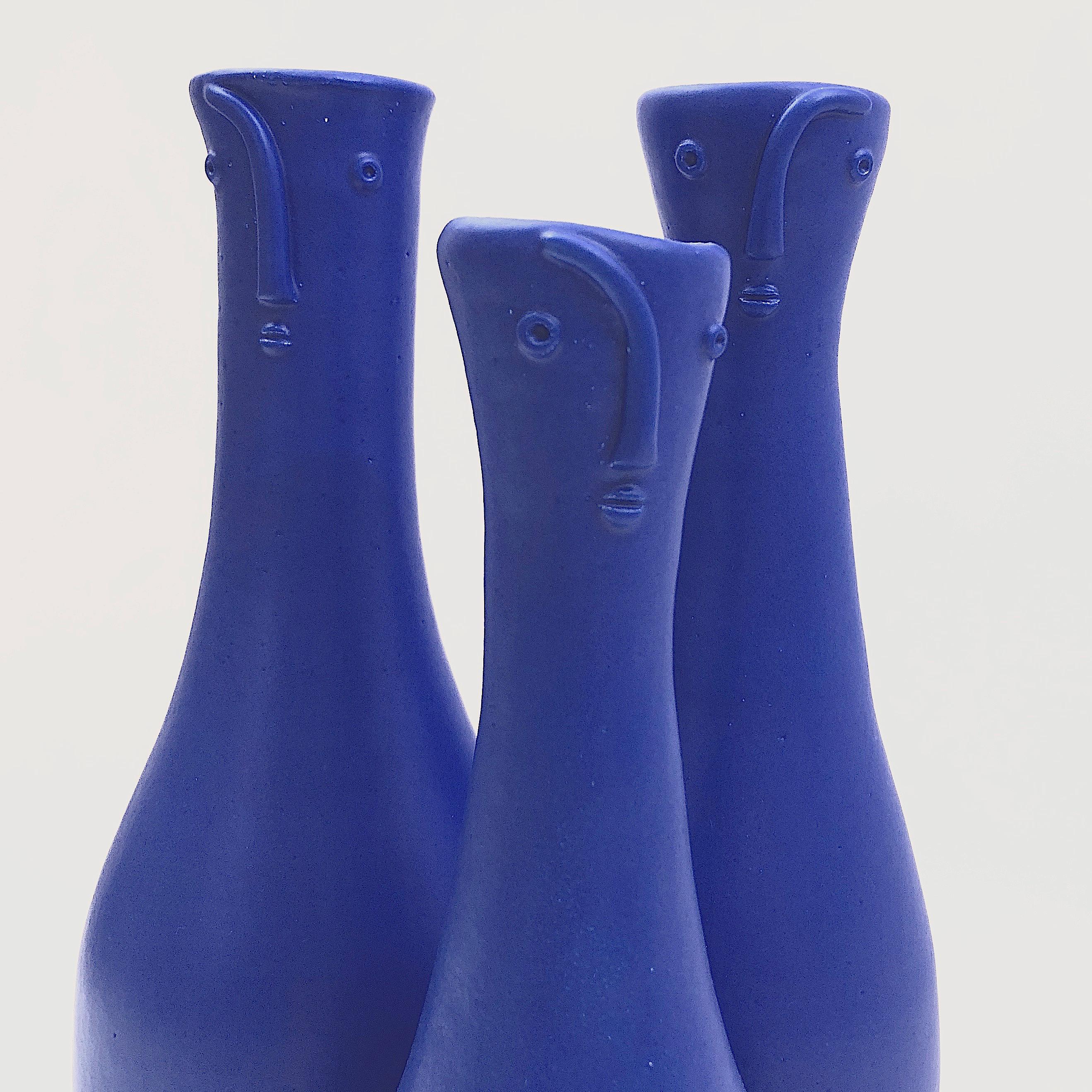 French Dalo, Set of Ceramic Bottles Vases For Sale