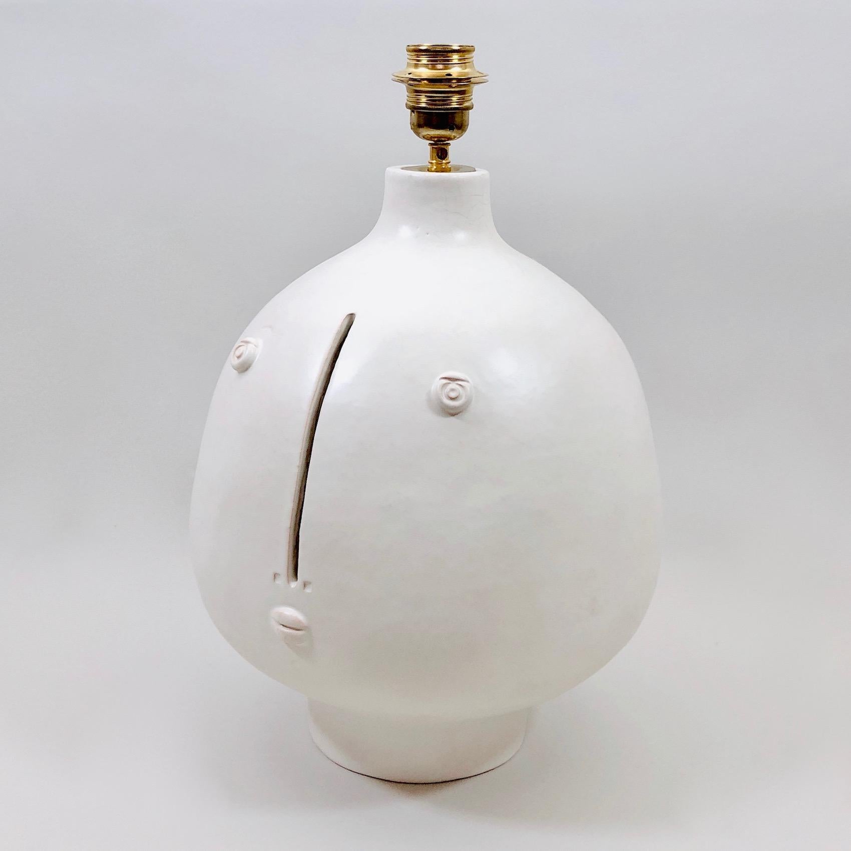 Dalo, White Ceramic Table Lamp Base 7