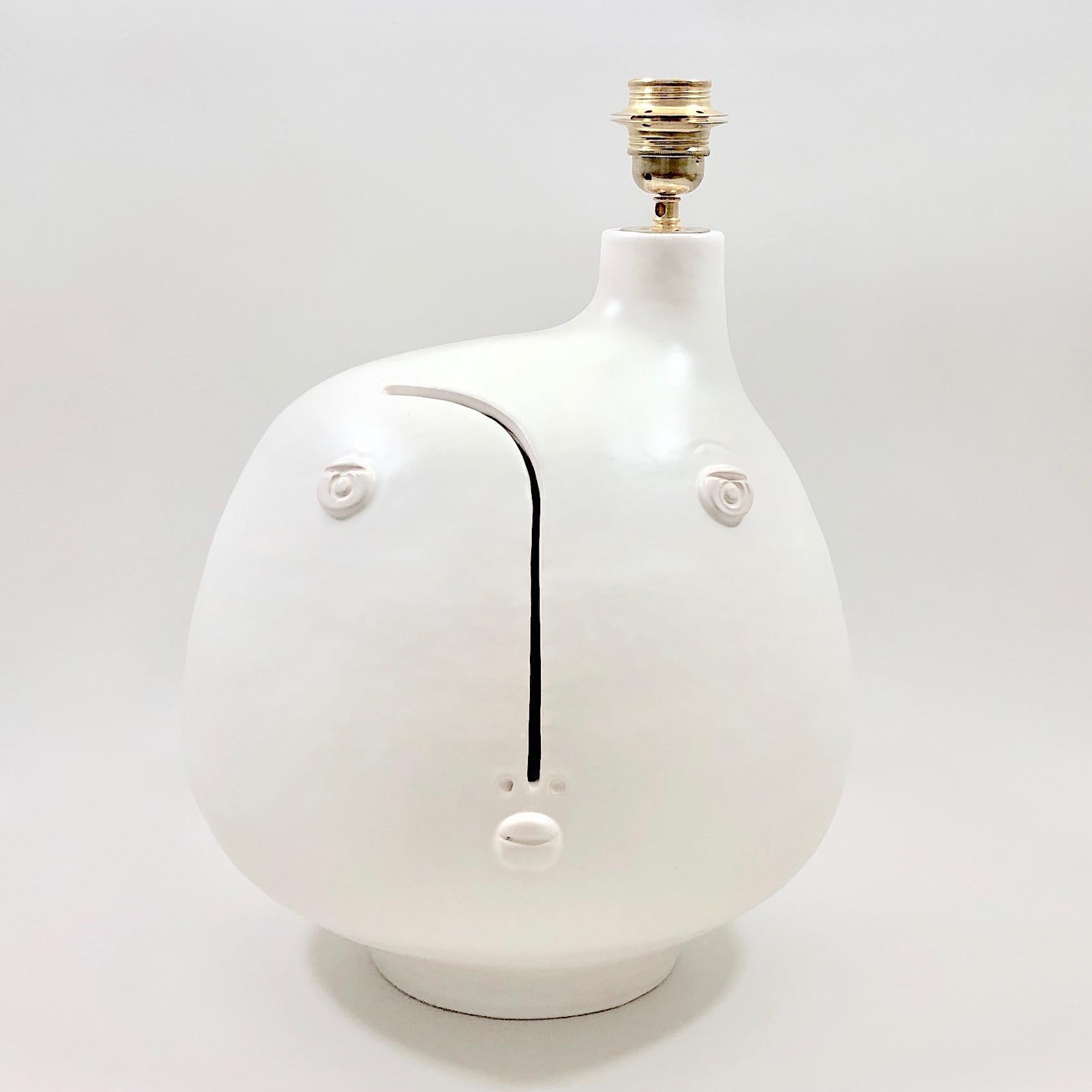 Dalo - White Ceramic Table Lamp Base 8