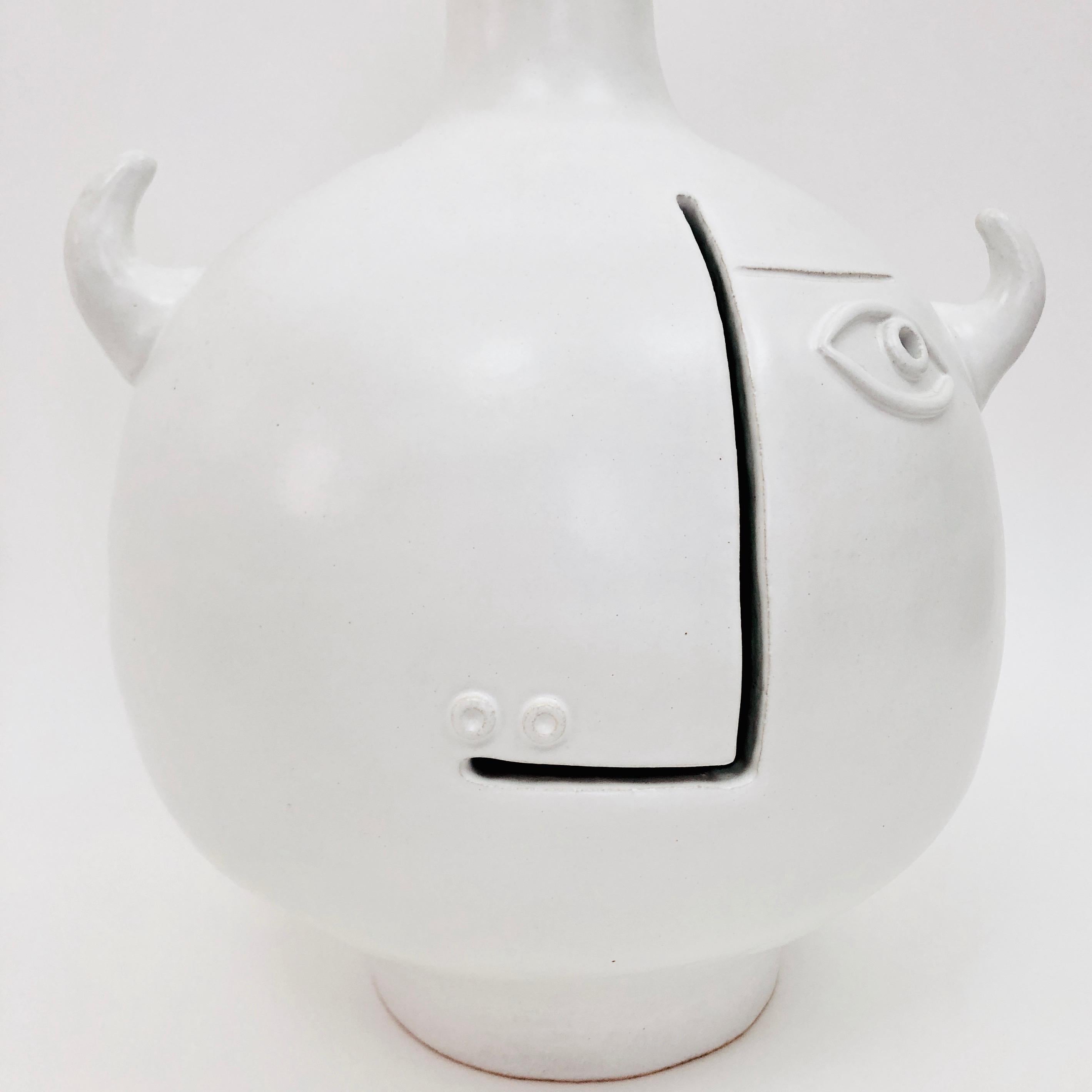Modern Dalo, White Ceramic Table Lamp Base For Sale