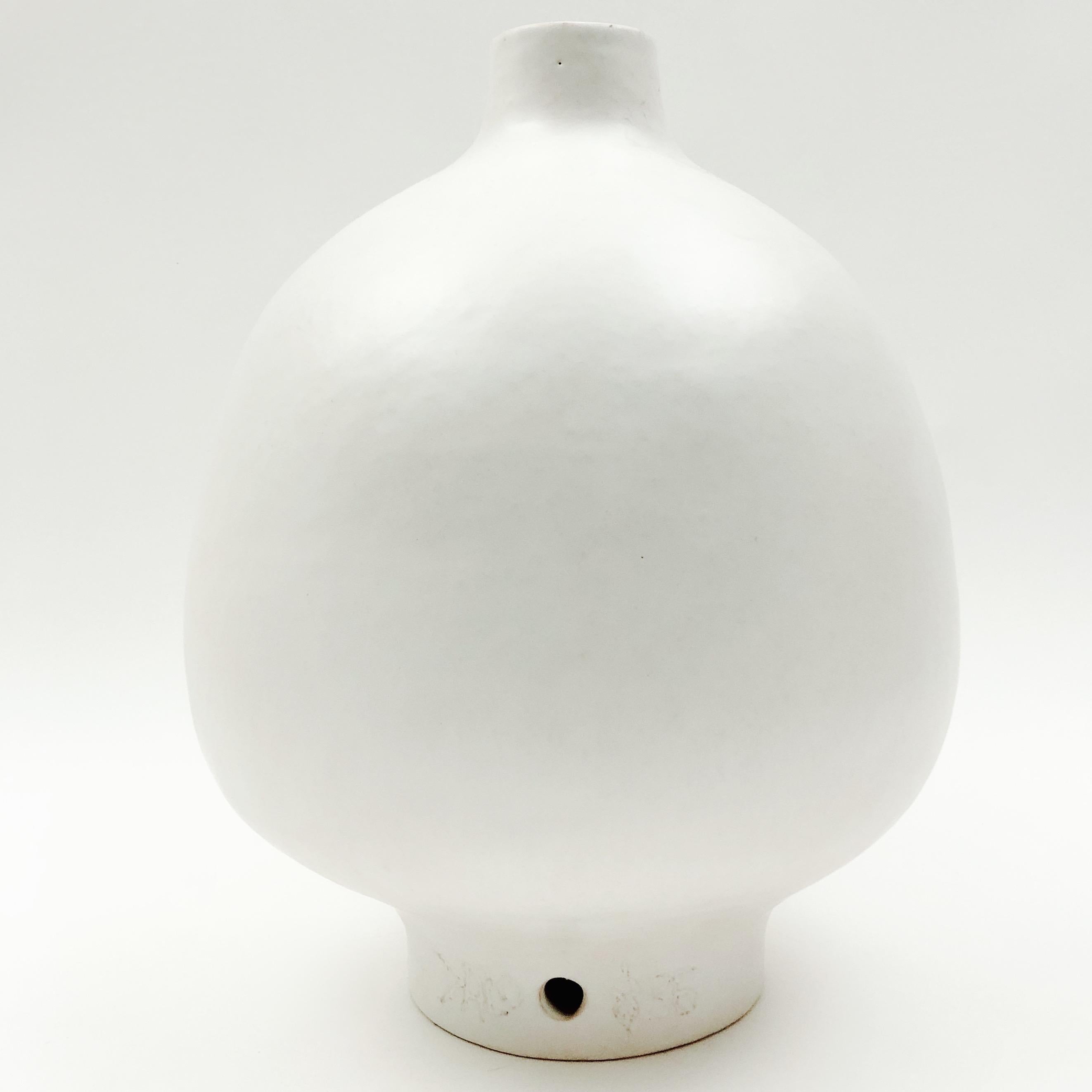 French Dalo, White Ceramic Table Lamp Base