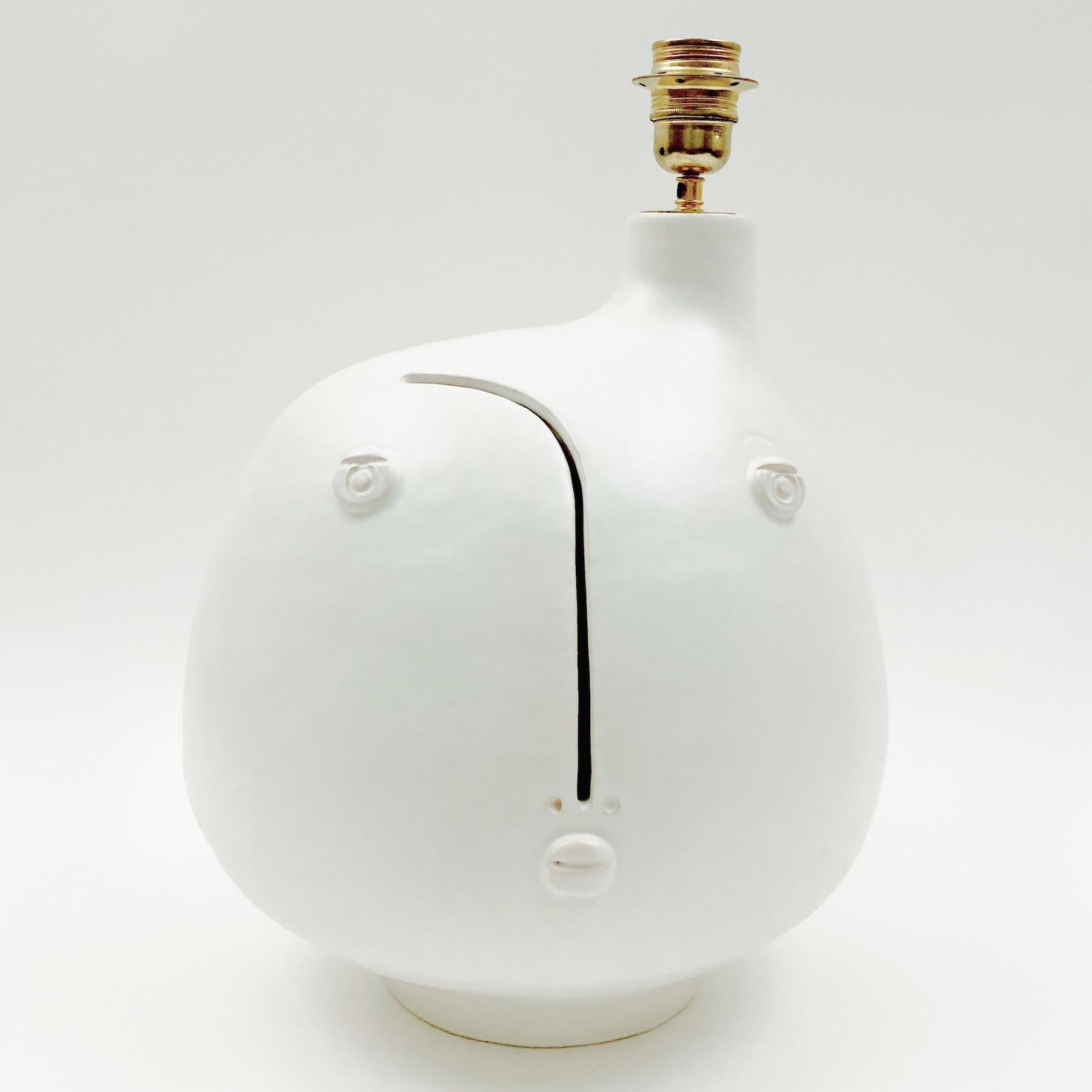 Contemporary Dalo - White Ceramic Table Lamp Base