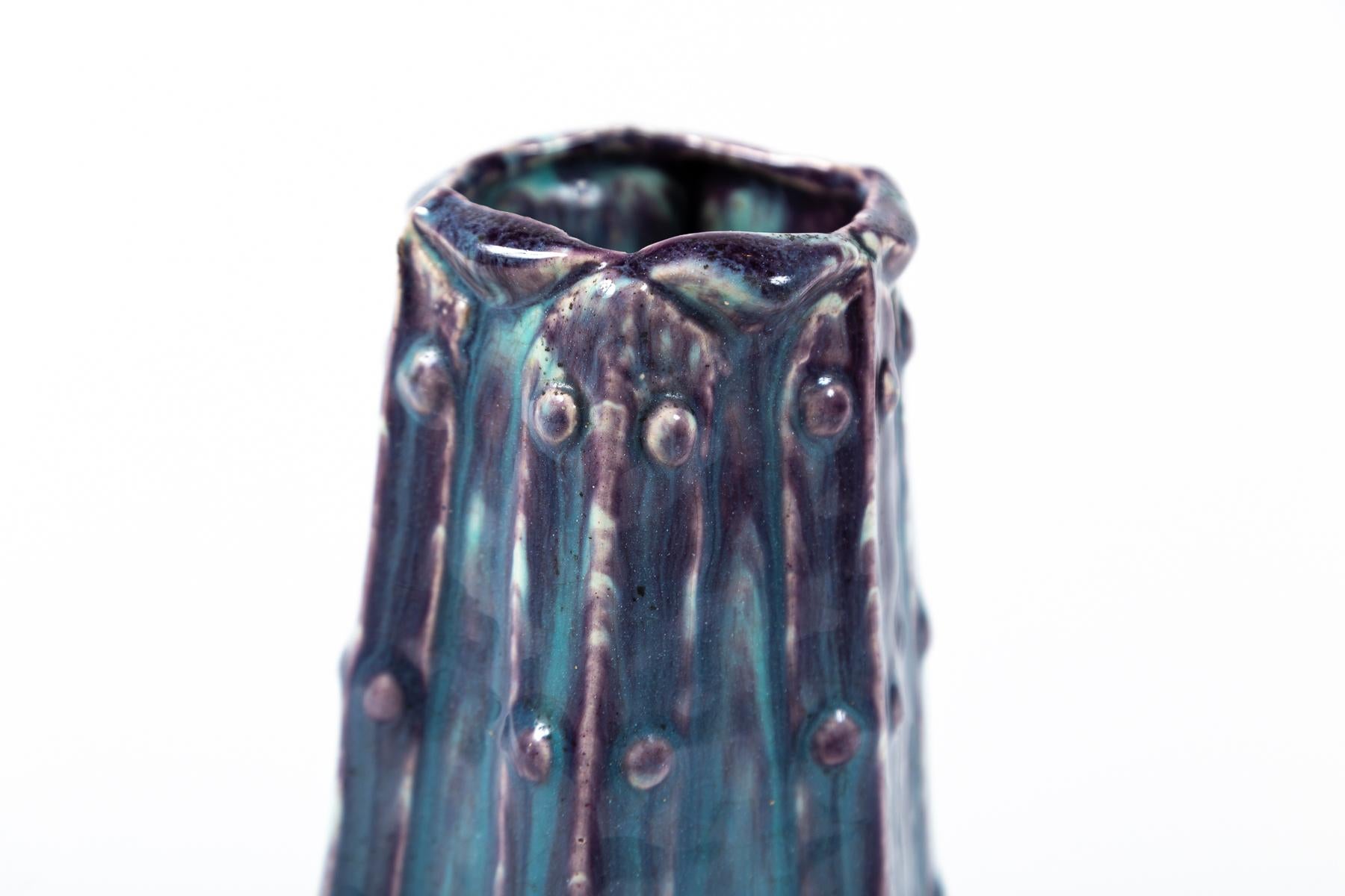 French Dalpayrat style Art Pottery Cabinet Vase, France, circa 1900 For Sale